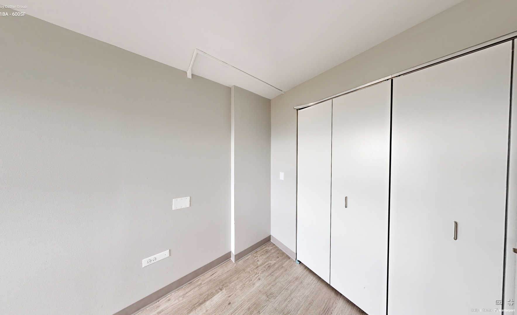 Magiglide closet doors in Edith Spurlock Sampson Apartments in Chicago, 2700 Sheffield Chicago, Illinois