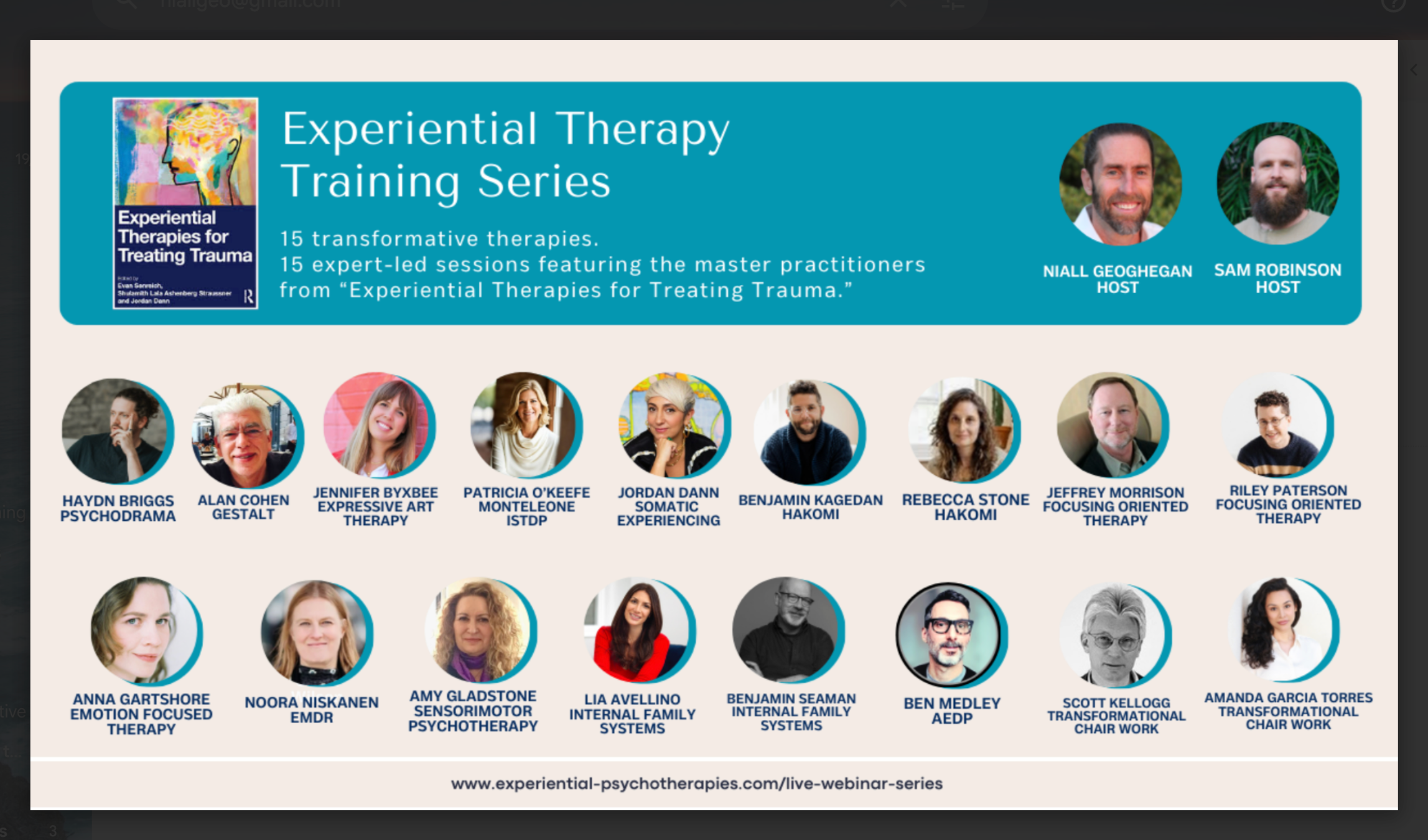 Using Chairwork Psychotherapy and the Treatment of Trauma: The Way of the Four Dialogues - Online Presentation