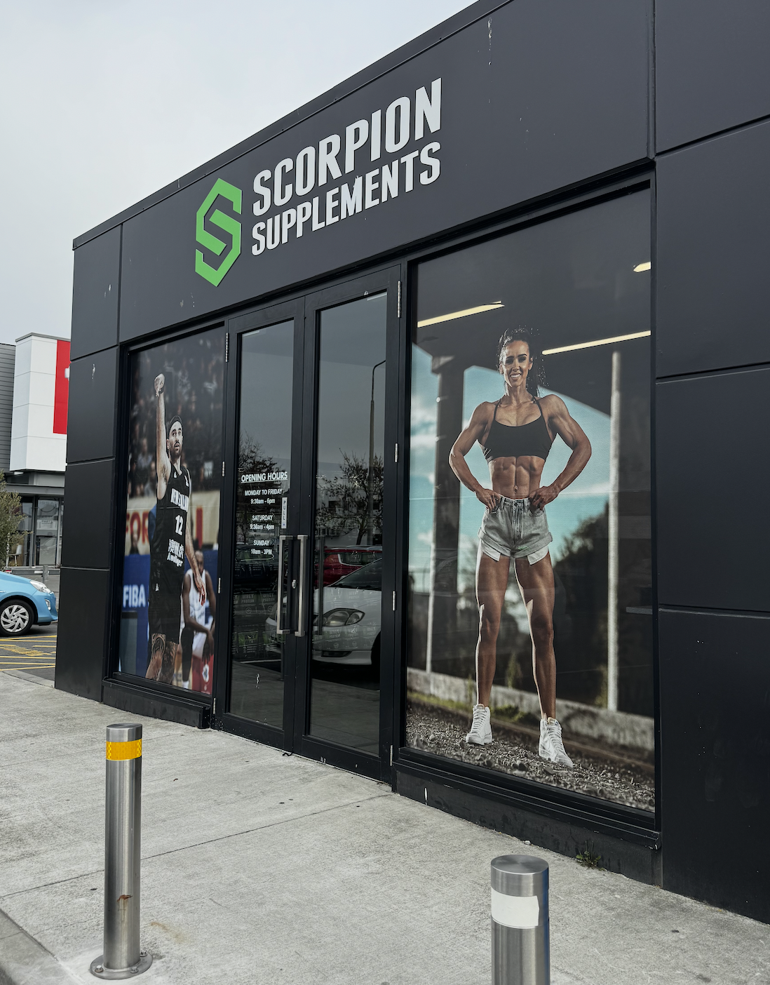 Scorpion Supplements Storefront Display