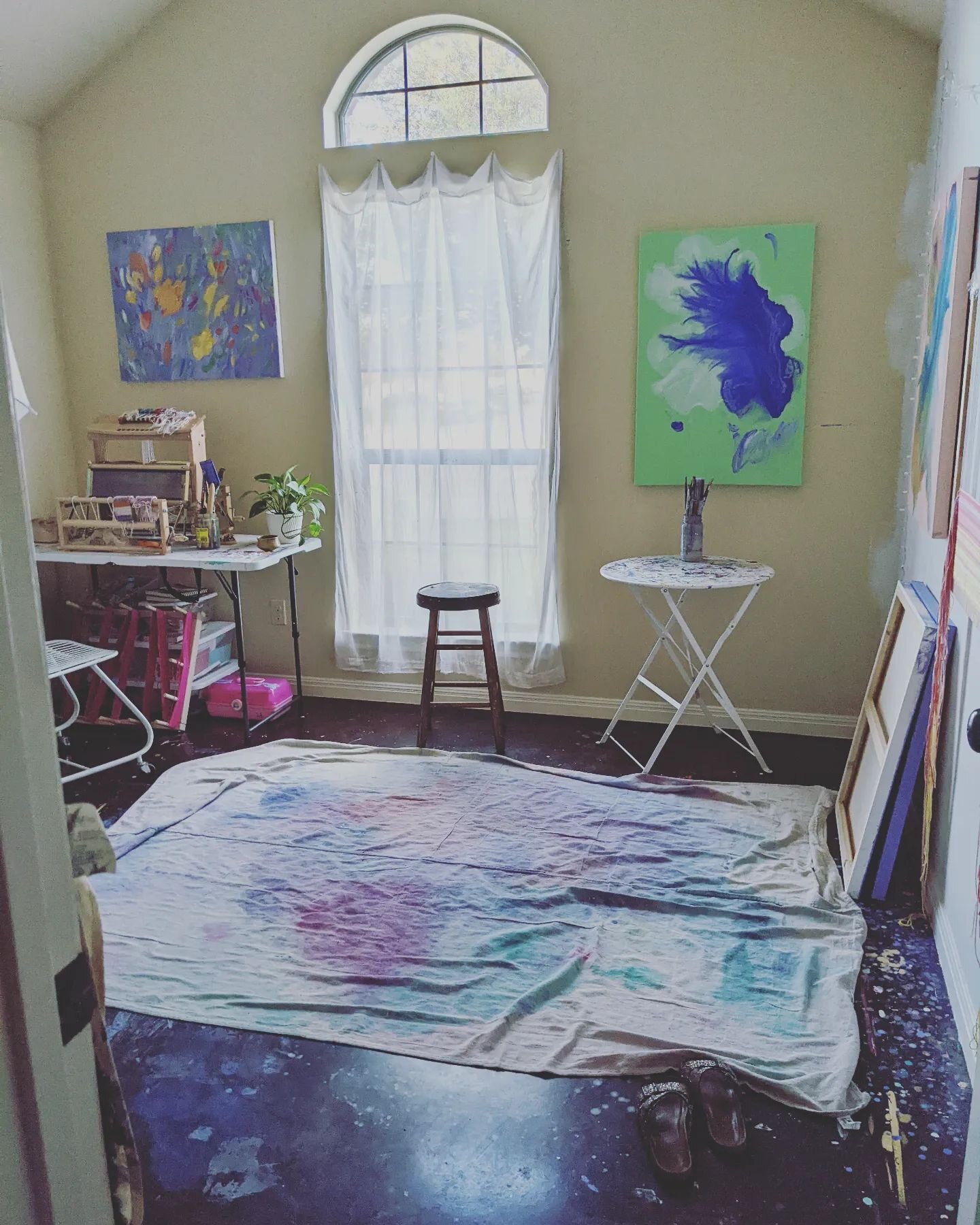 A little studio view from last month. A space where wonder meets possibilty. 💗

&quot;The most regretful people on earth are those who felt the call to creative work, who felt their own creative power restive and uprising, and gave to it neither pow