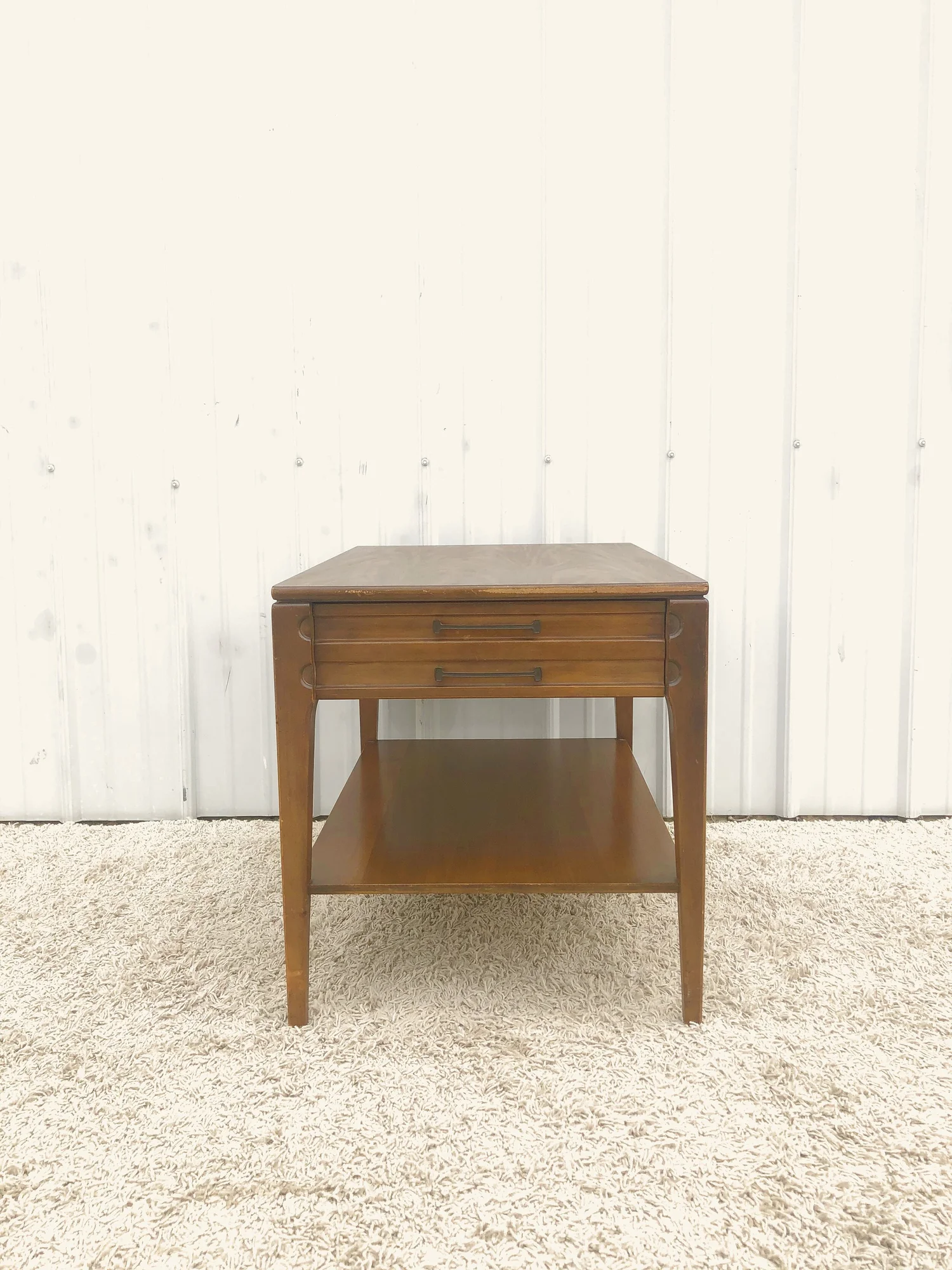Mid Century Modern Single Drawer End Table by Mersman — APV Modern