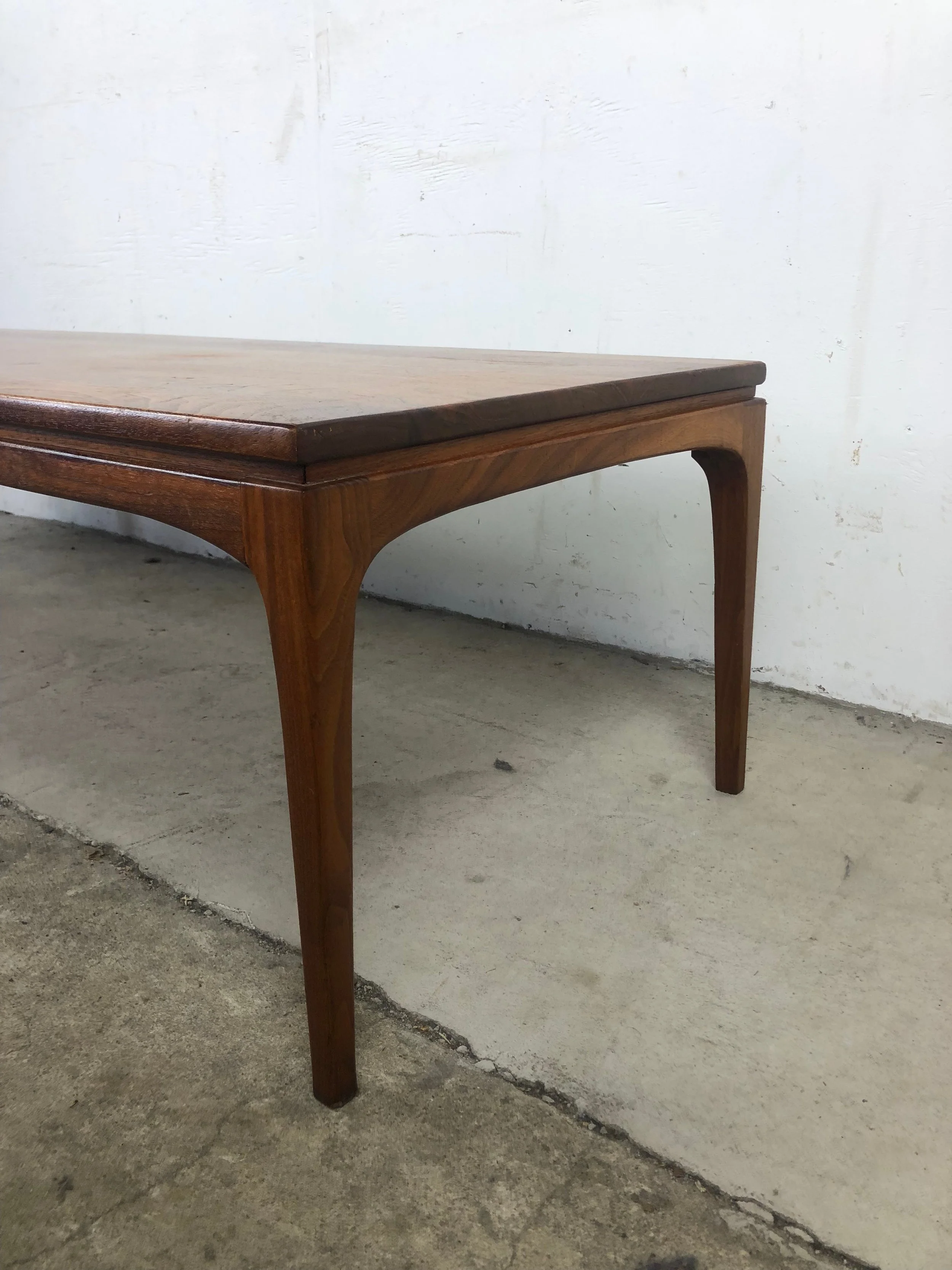 Mid Century Modern Walnut Coffee Table by Lane Furniture — APV Modern