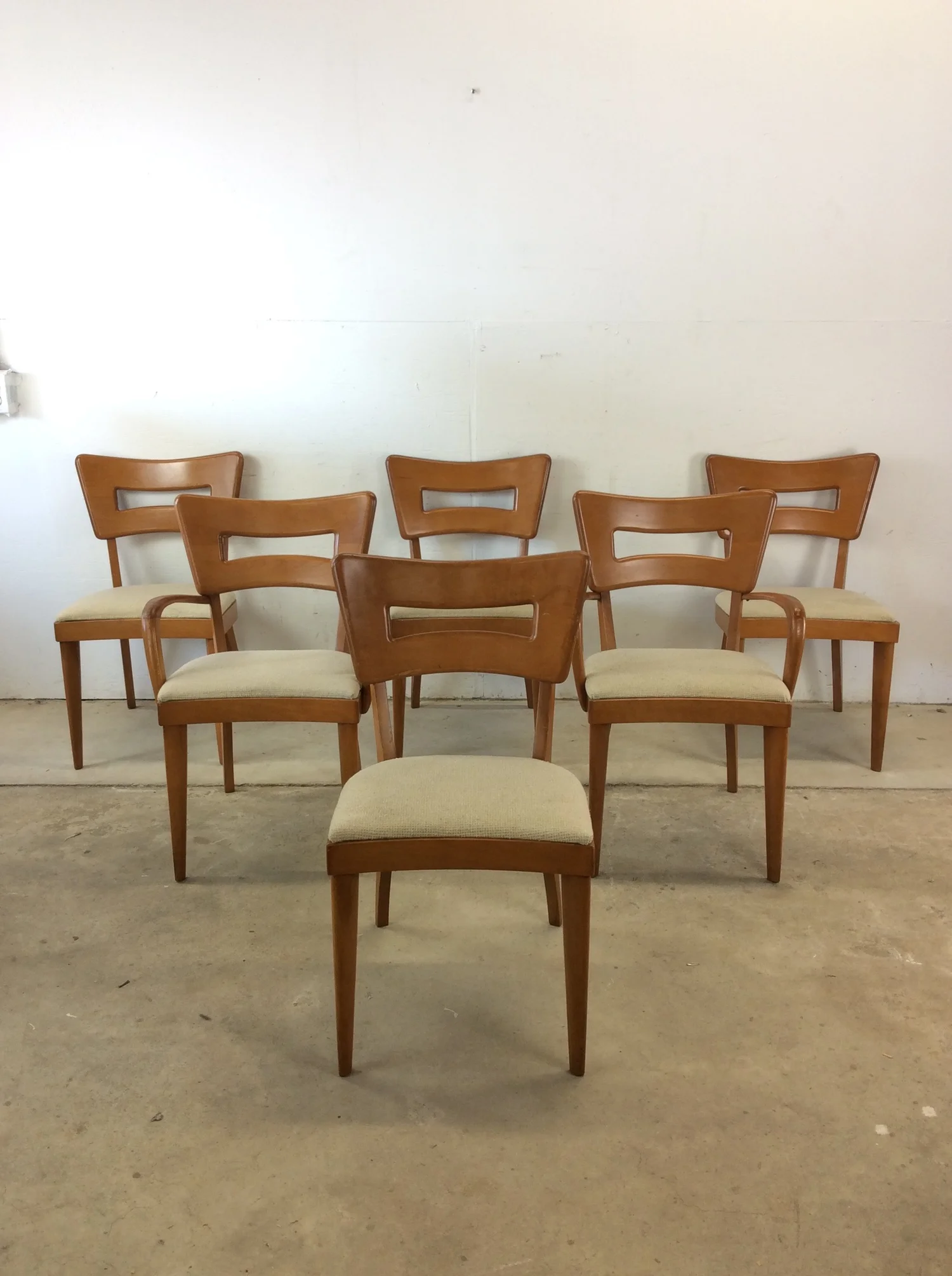 Set of 6 Mid Century Modern Dining Chairs by Heywood Wakefield