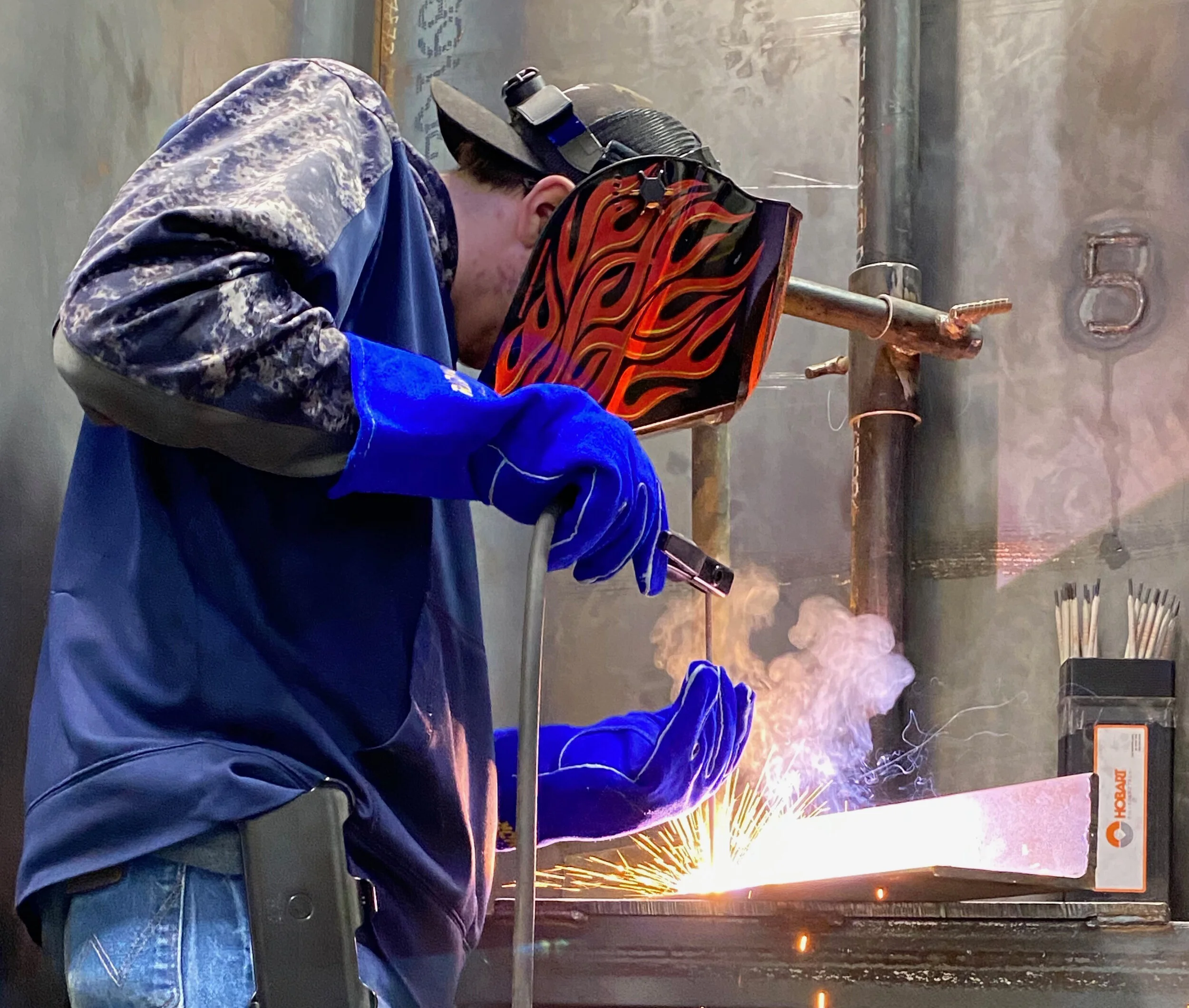 A job weld done