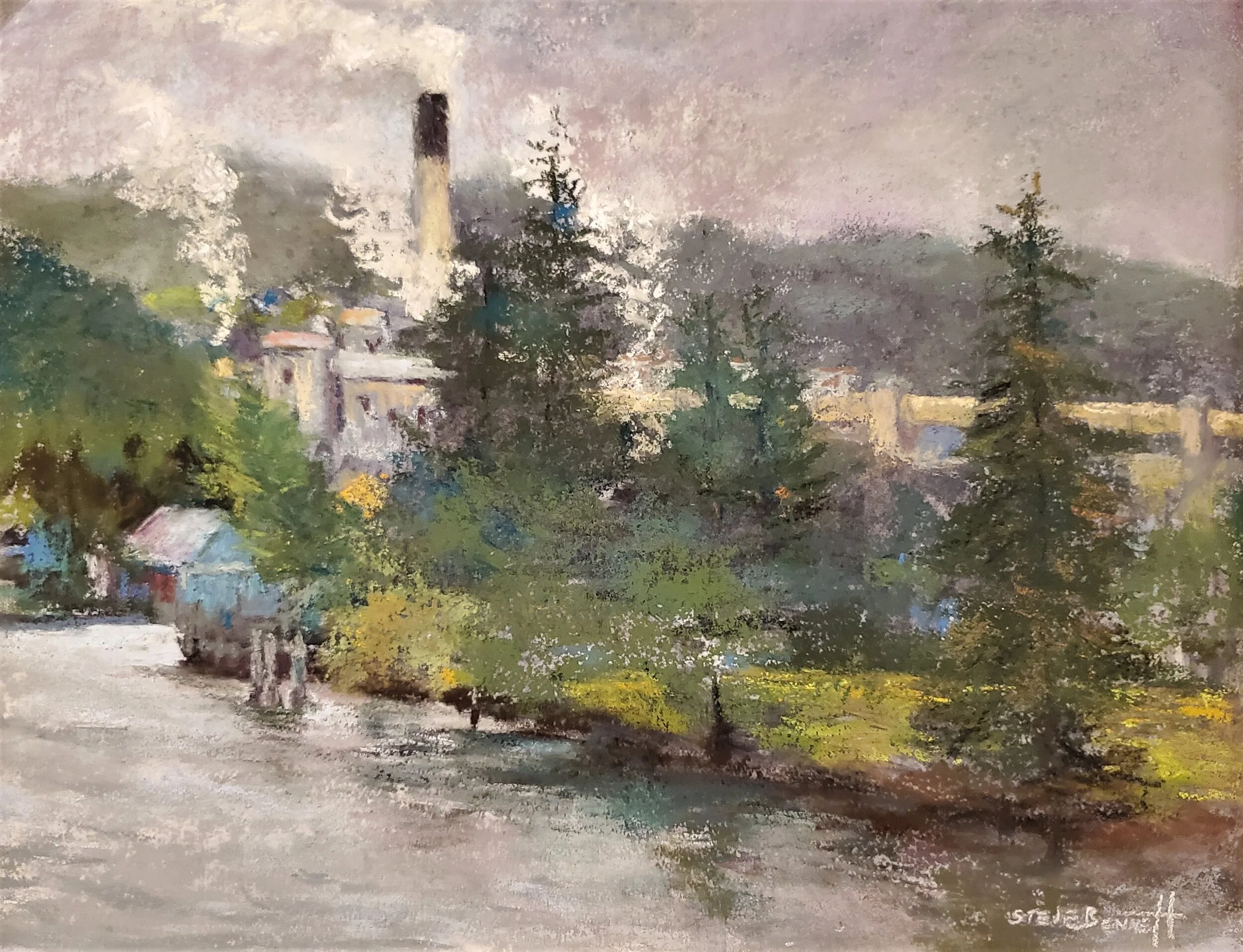 Mill around this art-filled town