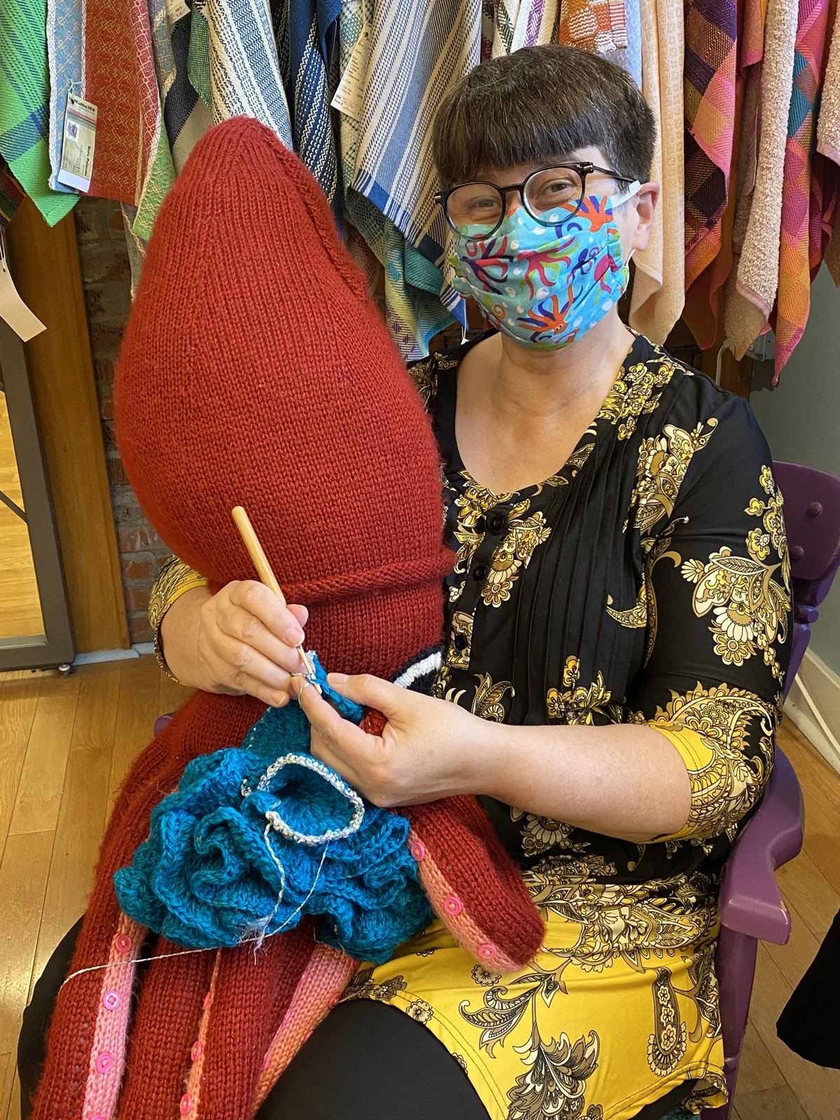 We’re sew glad she could come