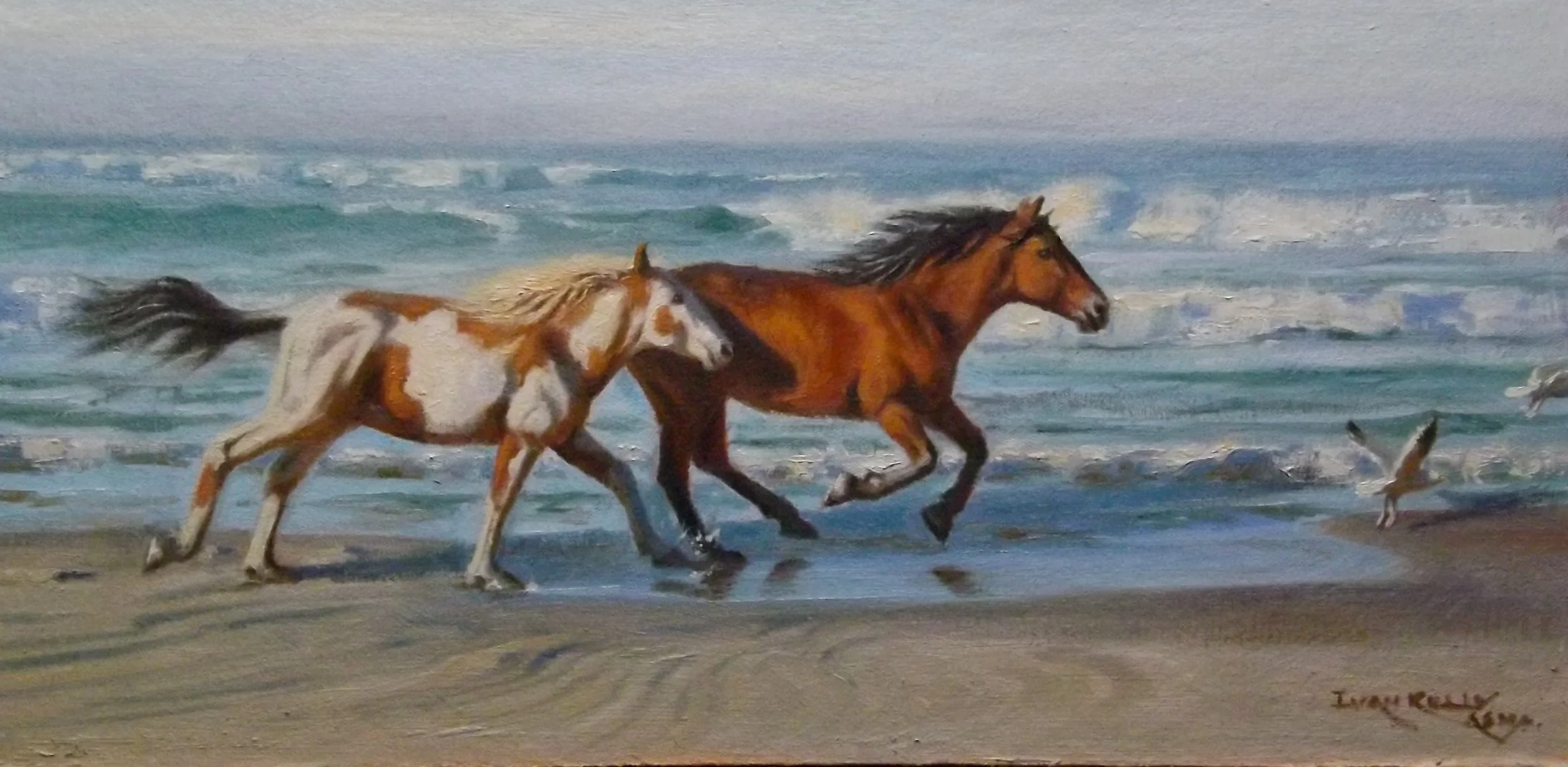 Surf Runners, 10 x 20 oil.JPG