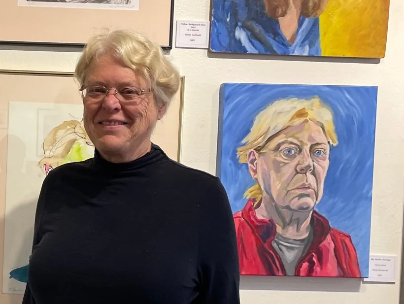 Portrait of the artist (plus dog)
