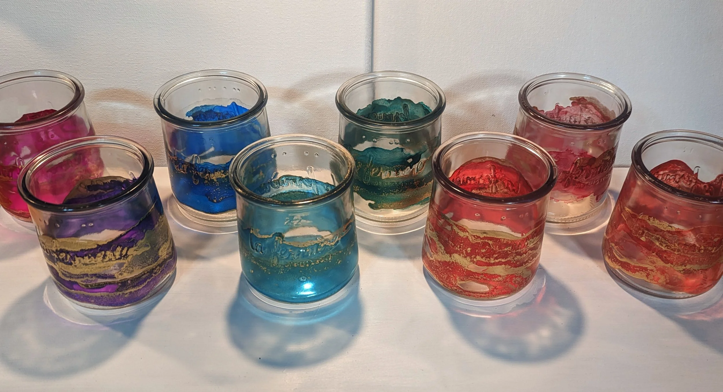 glasses painted with alcohol inks by Chastity LeClerc.jpg