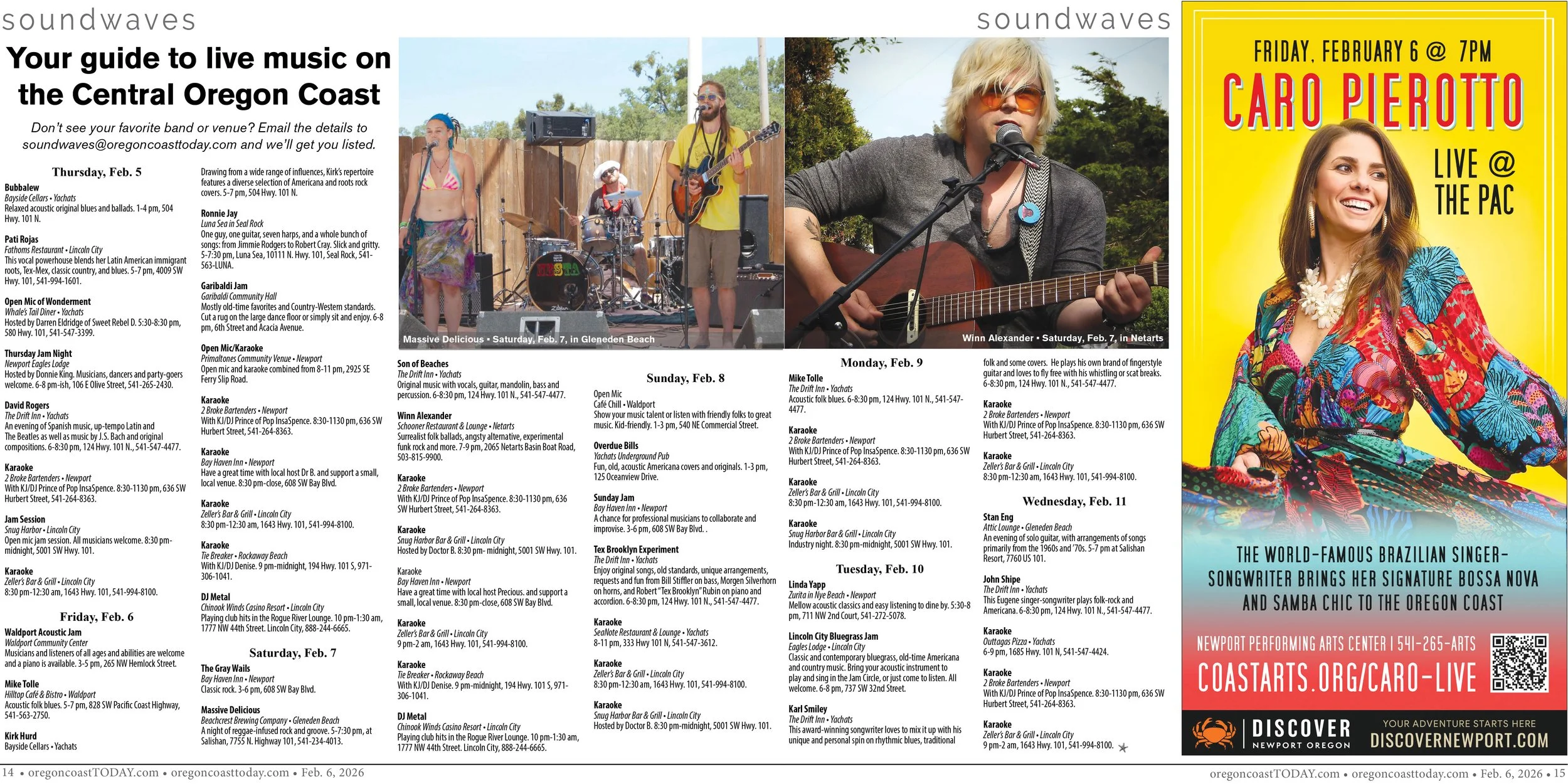 Live Music: Feb. 5-11