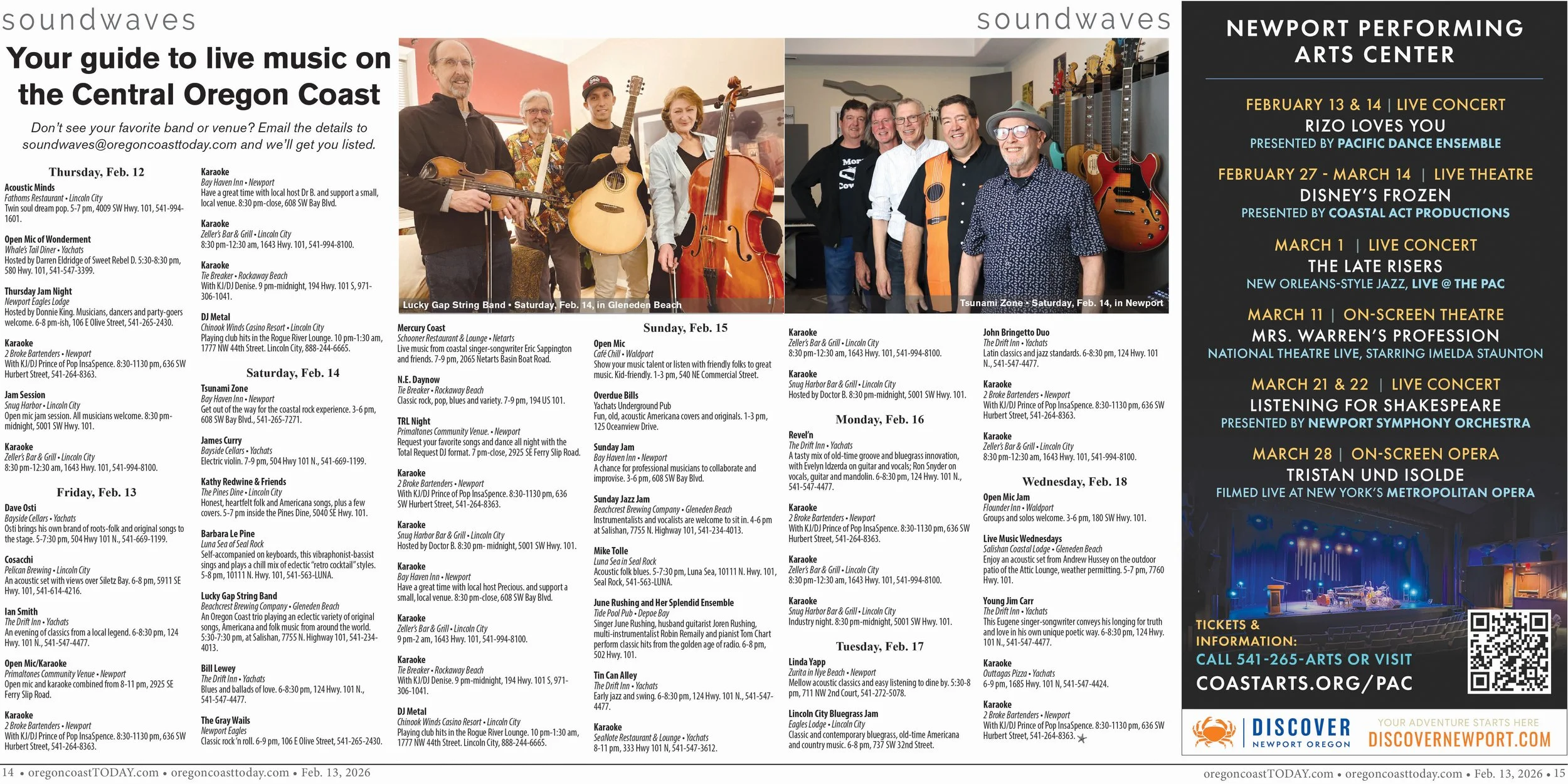 Live Music: Feb. 12-18