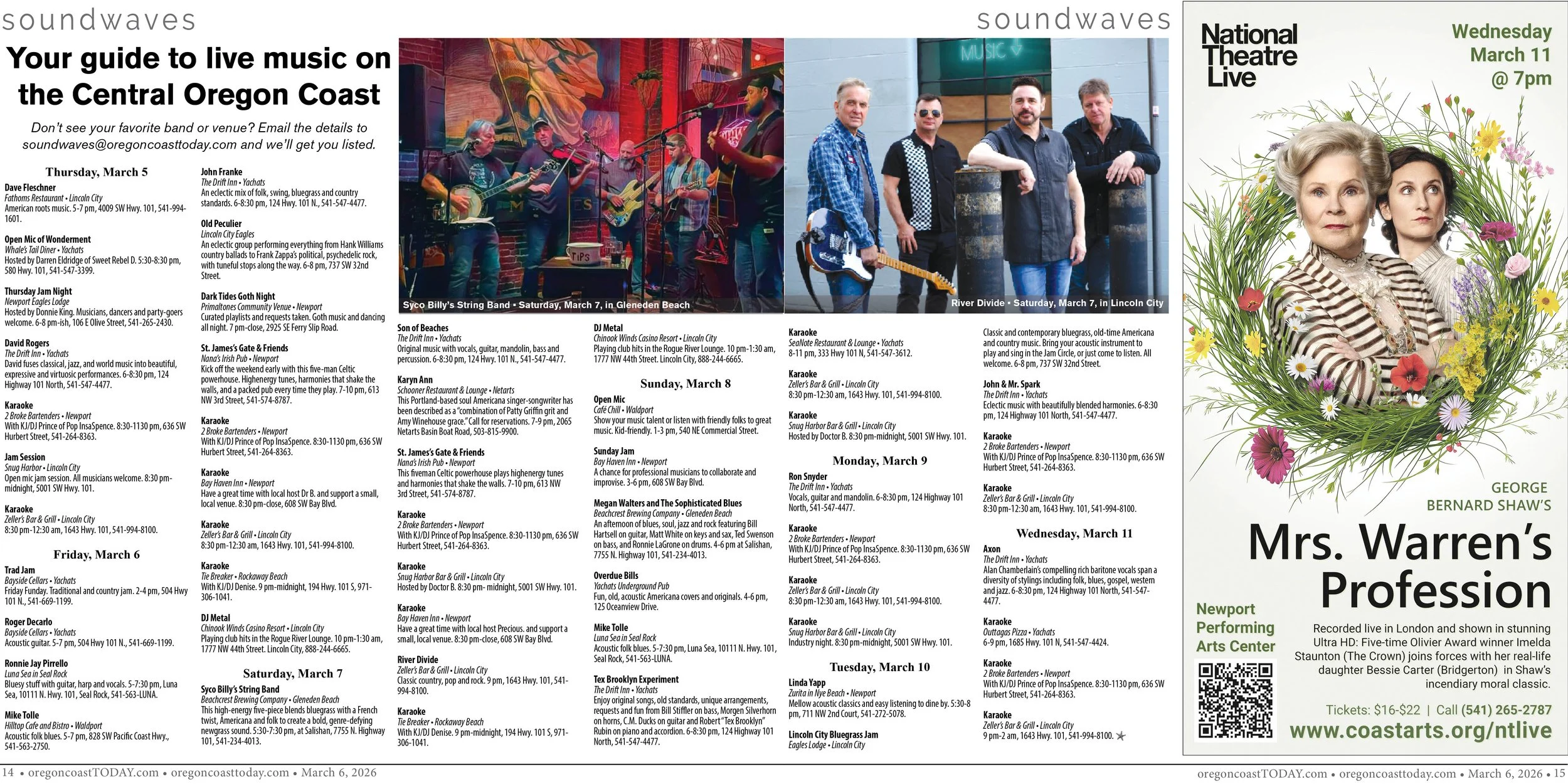 Live Music: March 5-11