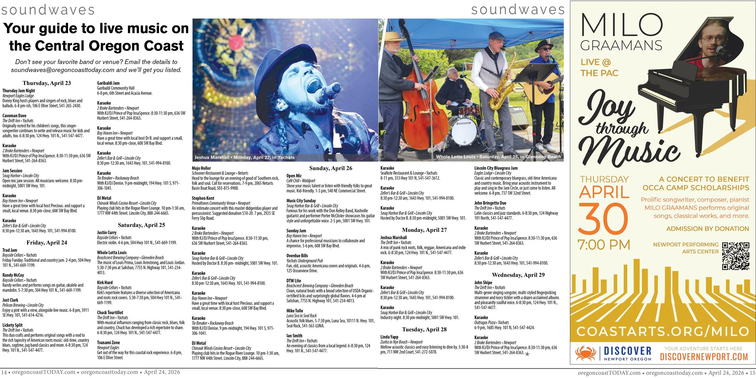 Live Music: April 23-29