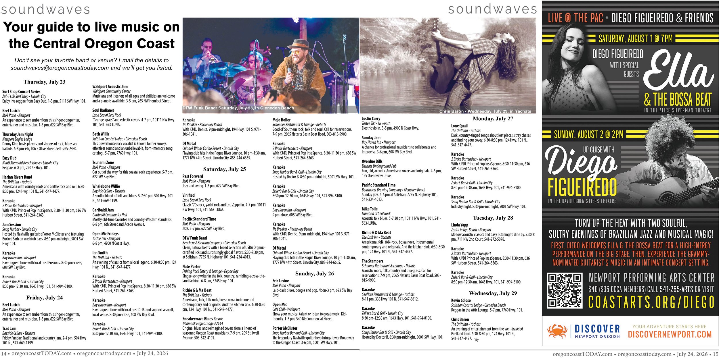 Live Music: July 23-