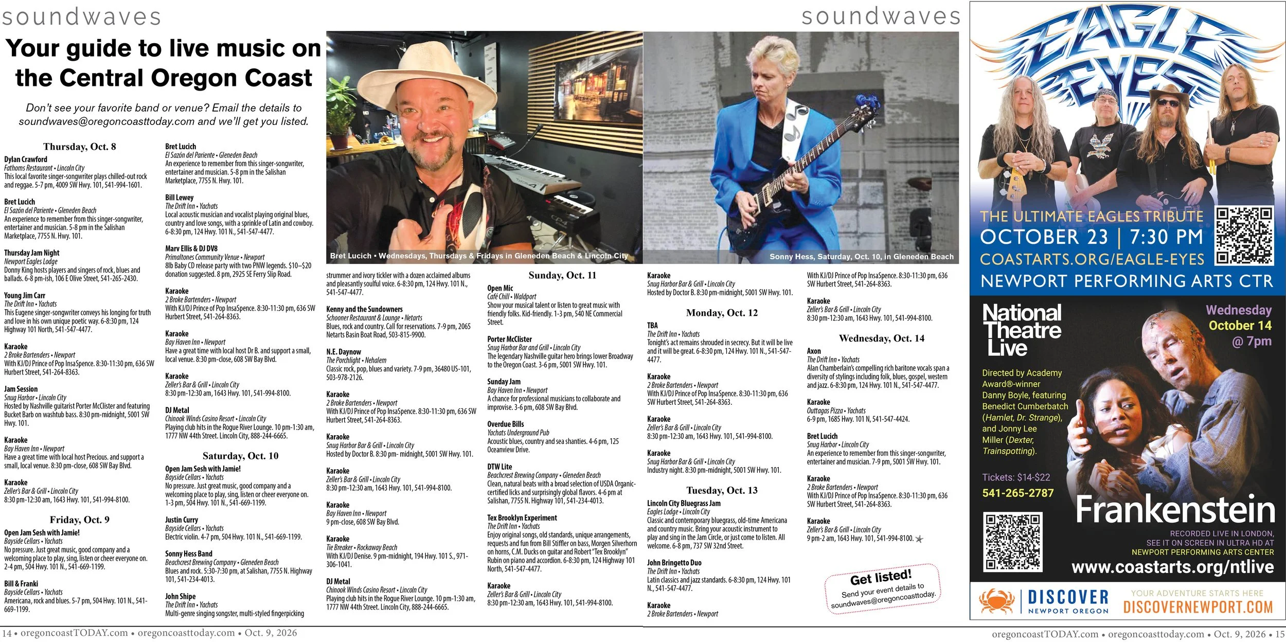 Live Music, Oct. 8-14