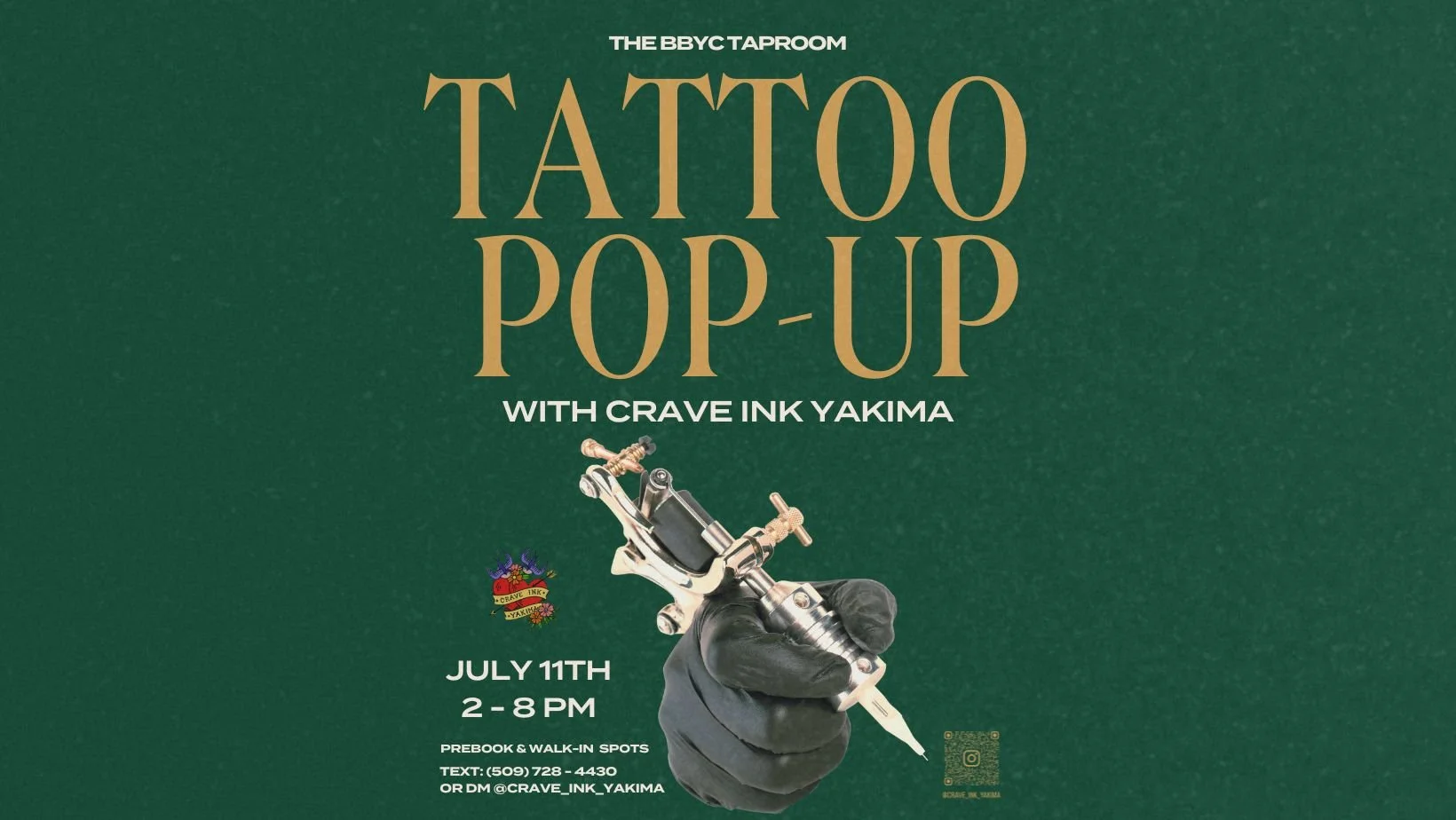 Tattoo Pop-up w/ Crave Ink Yakima