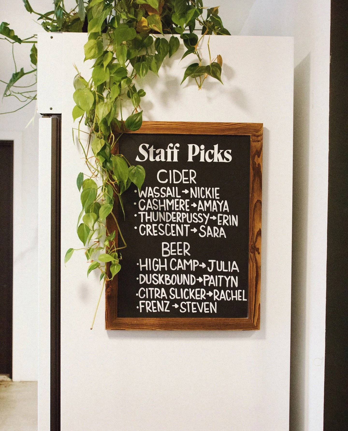 Wondering what&rsquo;s 🔥 right now? Our staff knows best! ⁠
⁠
Swing by the taproom to see our Staff Picks - our team&rsquo;s favorite ciders and beers of the moment. 🍎🍺 The best part? You can grab them to go and keep the favorites flowing at home!