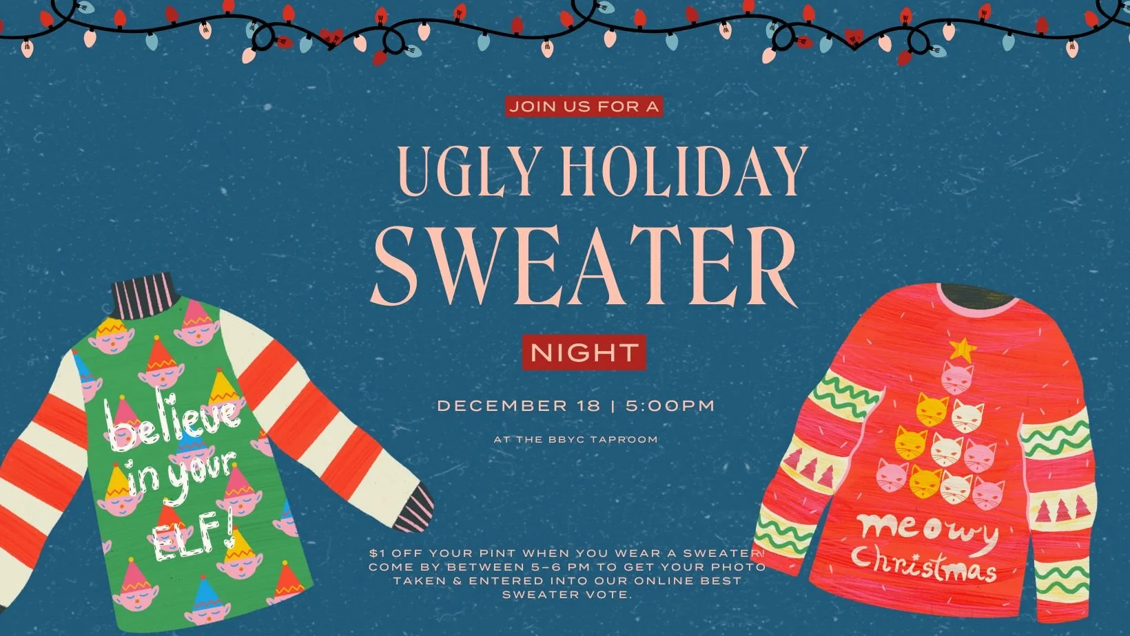Ugly Holiday Sweater Night