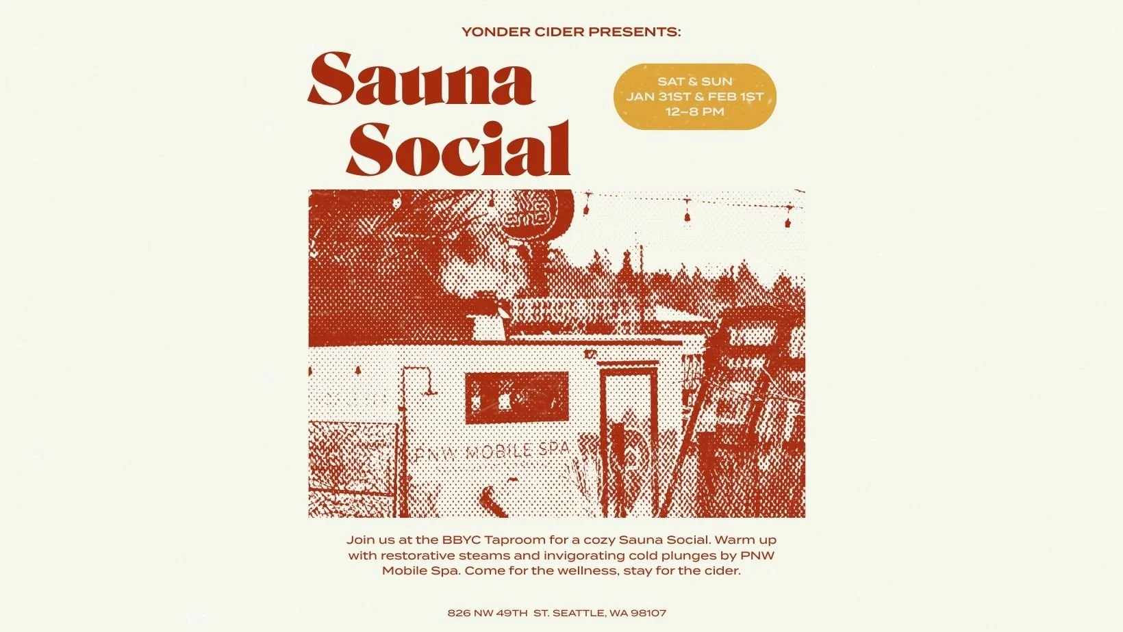 Sauna Social w/ PNW Mobile Spa 