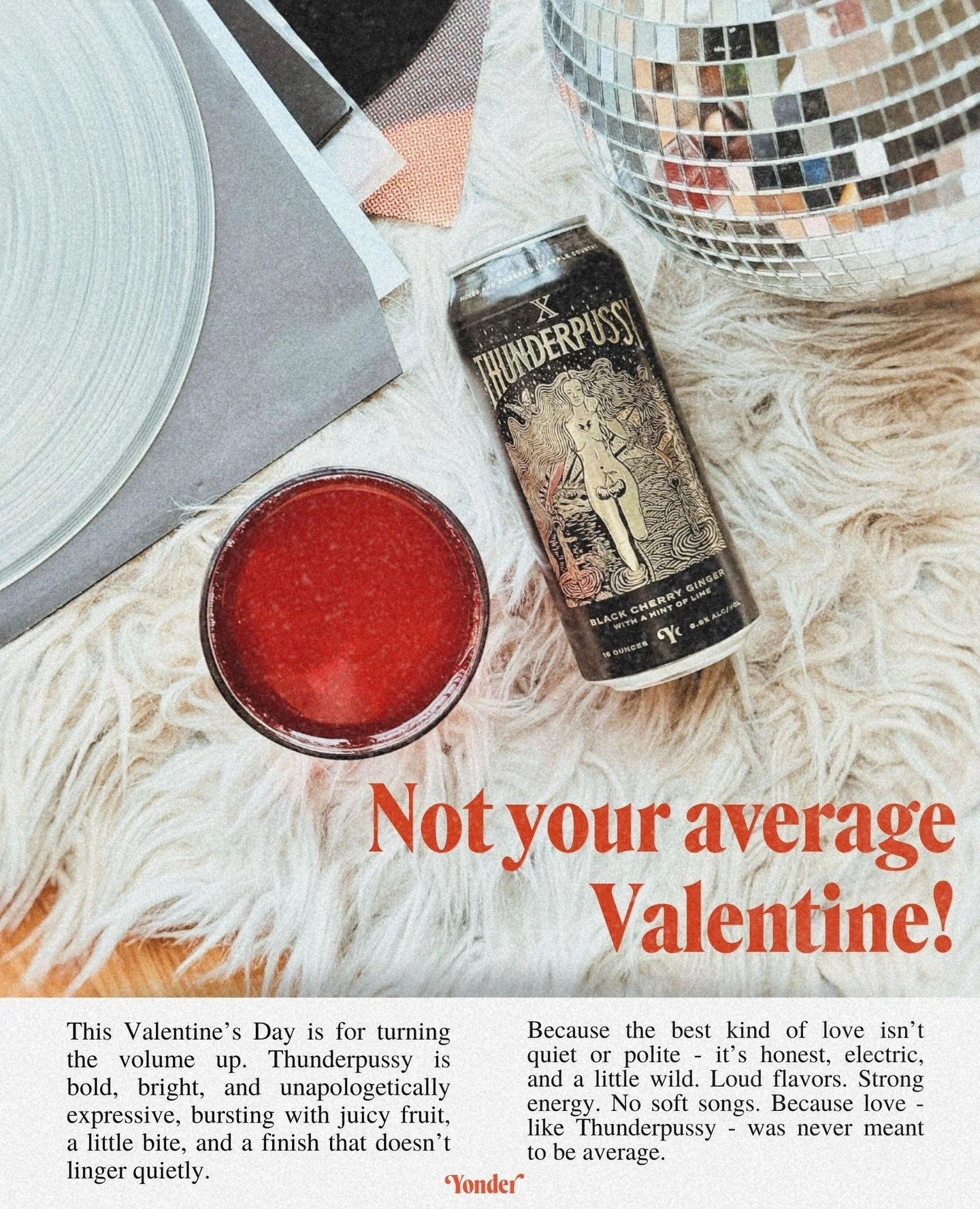 This Valentine&rsquo;s, skip the clich&eacute;s - Thunderpussy isn&rsquo;t your average love note. Bold, a little wild, and unforgettable. Dare to give a Valentine that actually stands out. 💌🍷⁠
⁠
Available this Friday, February 13th at both taproom