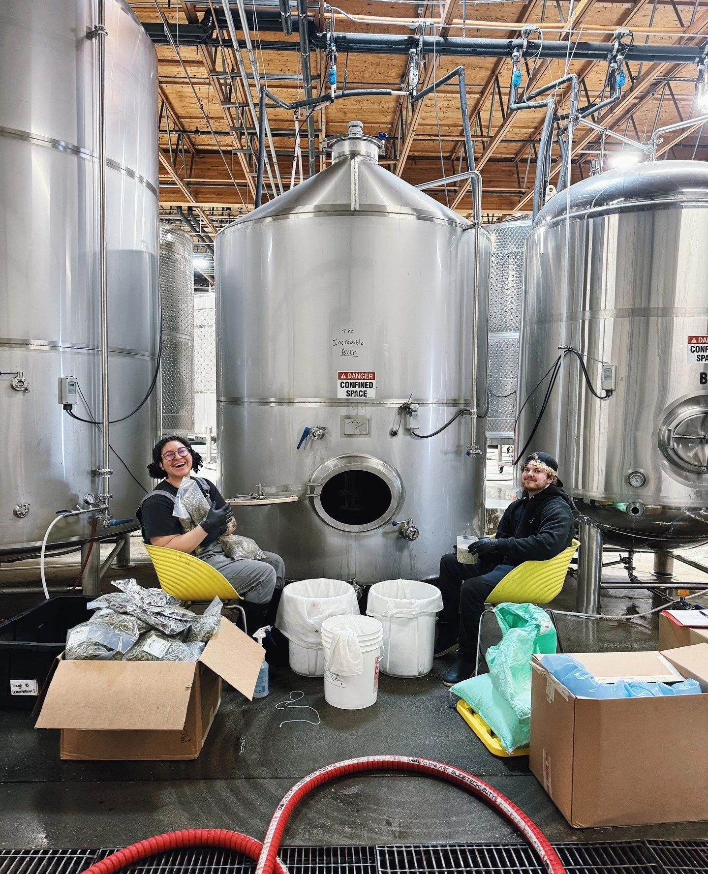 When life gives you lemon verbena&hellip; you stuff A LOT of bags. 🍋🌿🍎⁠
⁠
Phinneywood doesn&rsquo;t make itself, and our production crew is back at it loading up more lemon to bring that bright, citrusy magic to your favorite seasonal cider.⁠
⁠
It