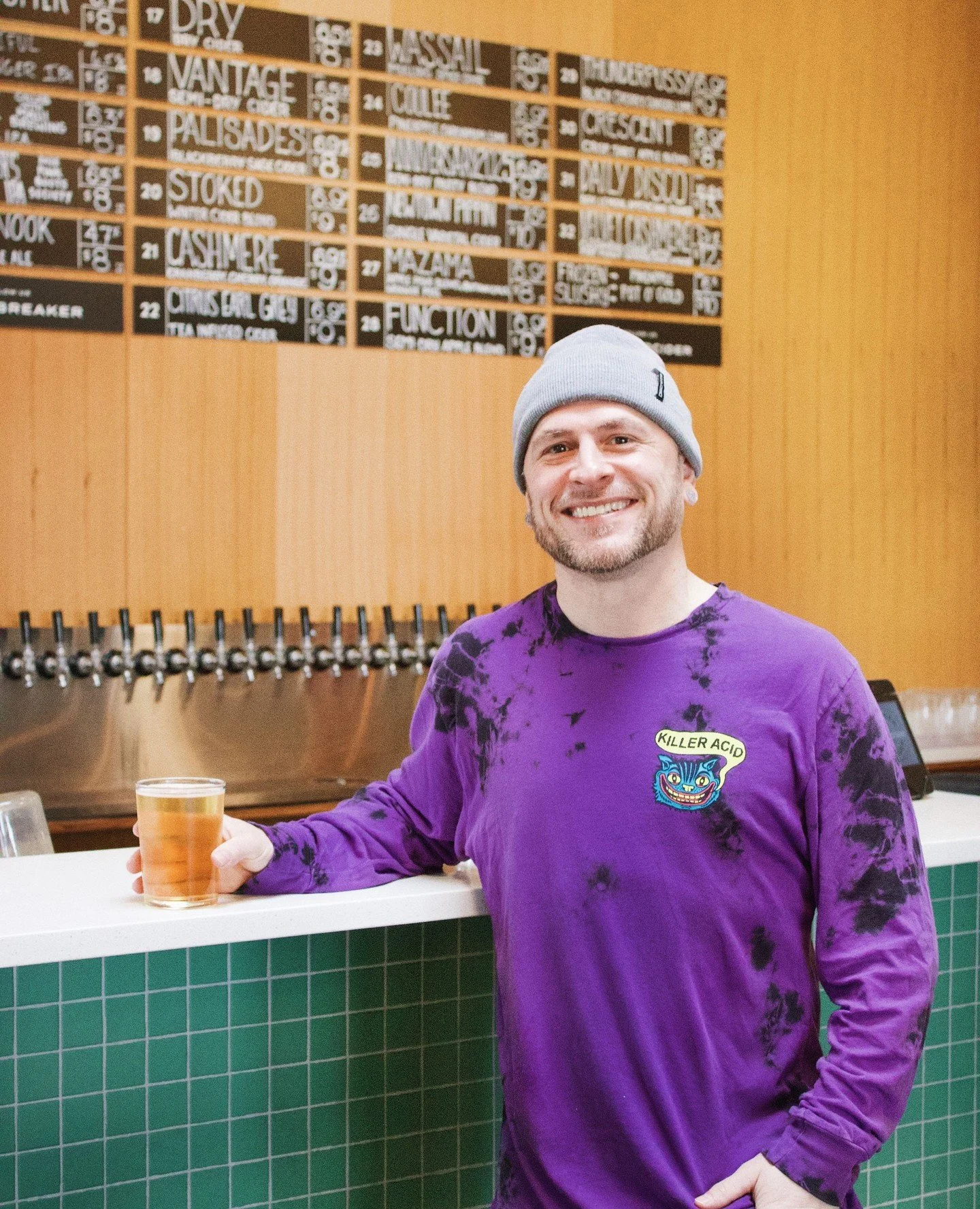 Say hi to Mike 👋⁠
⁠
Mike is one of our new bartenders here at the BBYC taproom, originally from Chicago. When he&rsquo;s not behind the bar, you might catch him sipping on herbal teas or diving into his many passions.⁠
⁠
A lifelong musician, Mike ha