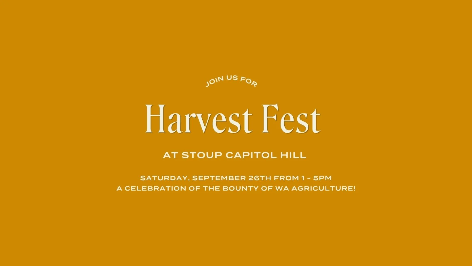 Harvest Fest @ Stoup Capitol Hill