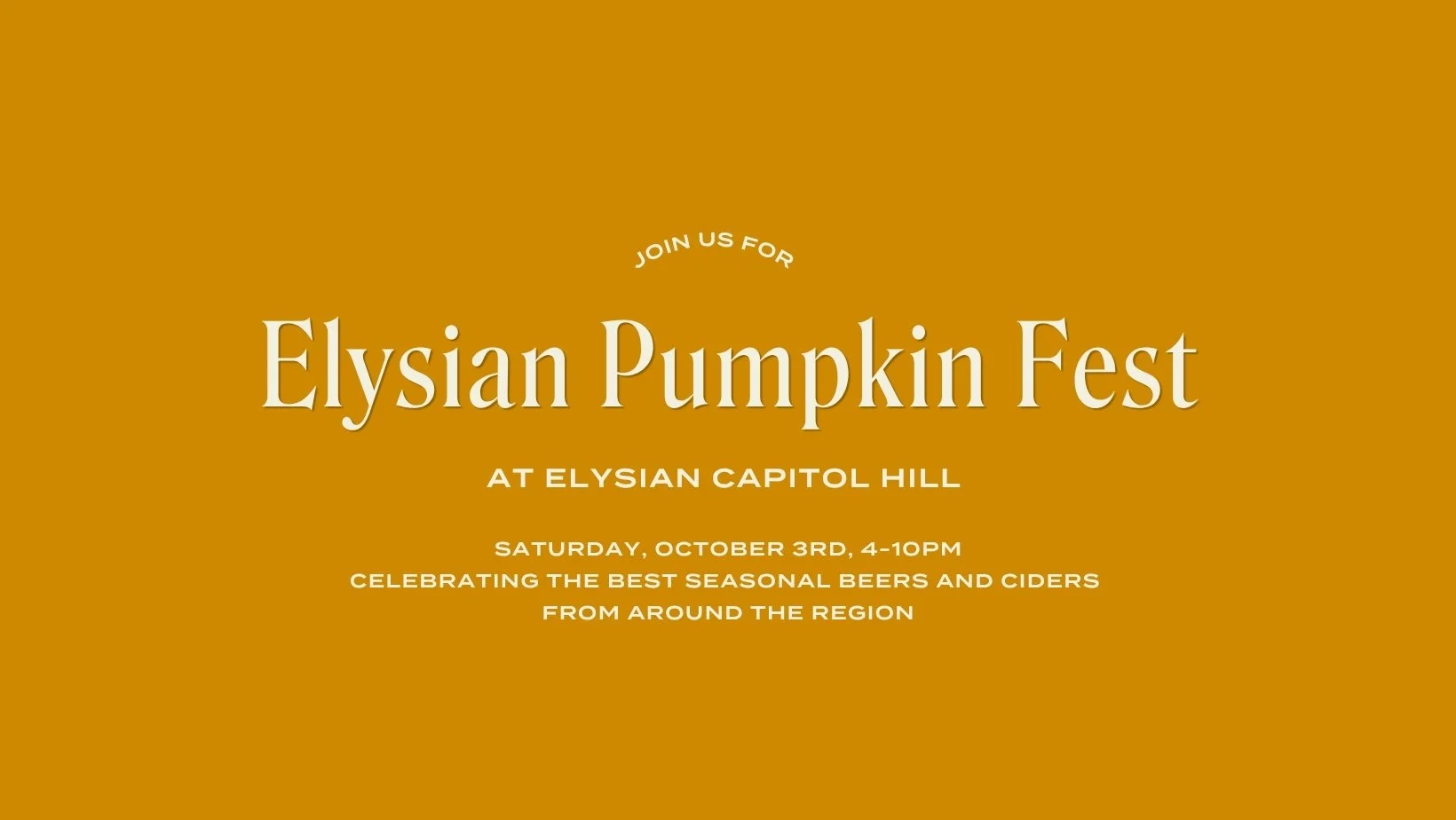 Elysian Pumpkin Fest @ Elysian Capitol Hill
