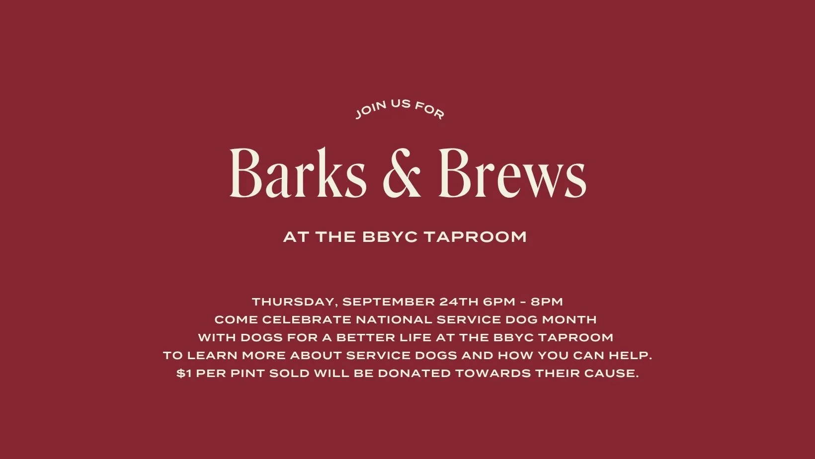 Barks & Brews w/ Dogs for a Better Life
