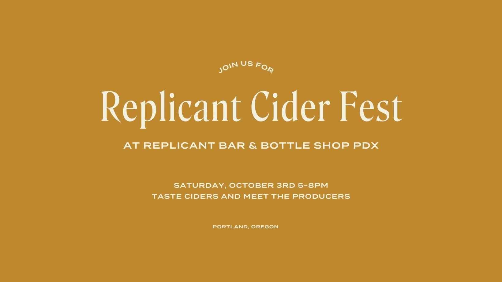 Replicant Cider Fest