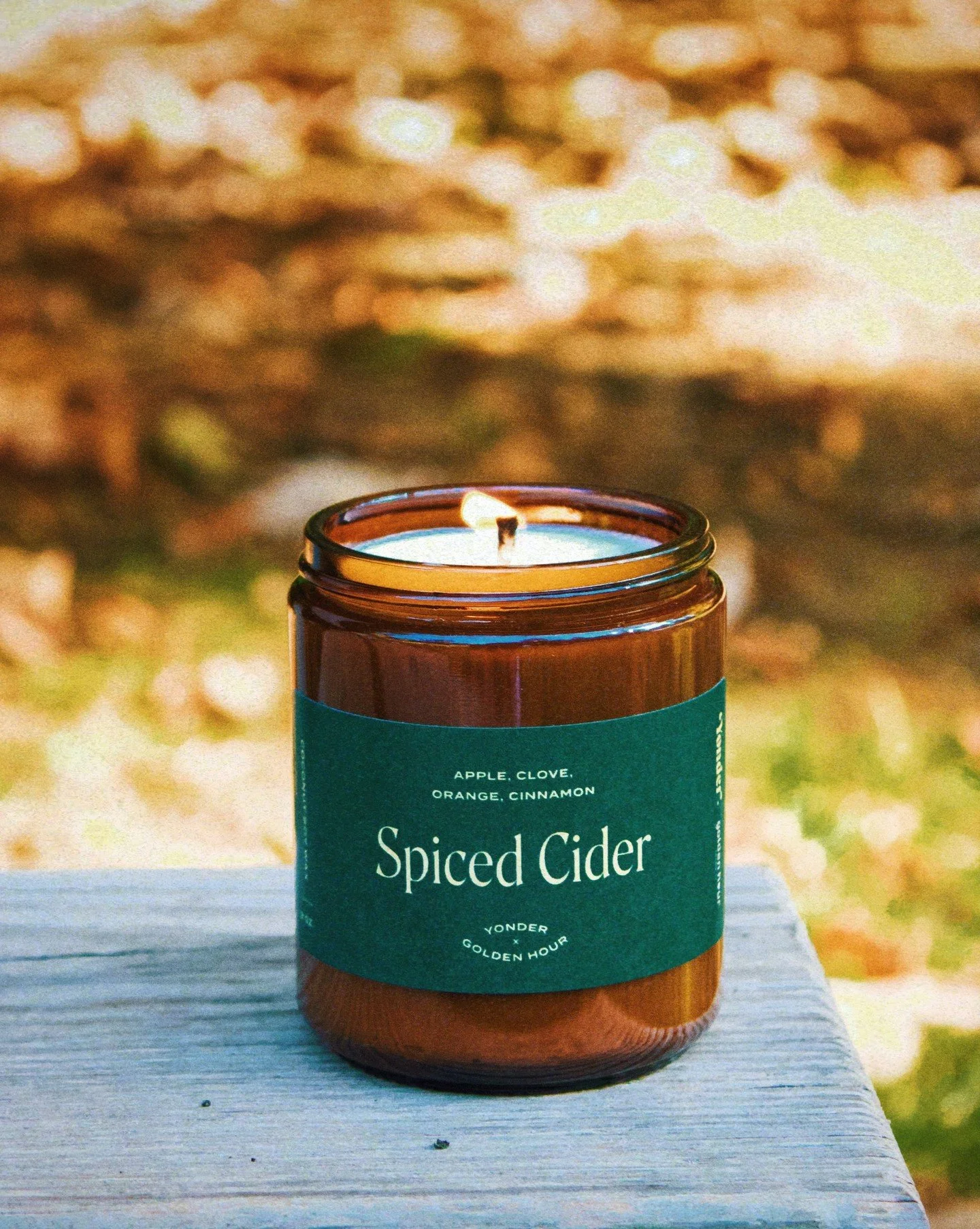 Our favorite fall candle is back 🍎🕯️🍂⁠
⁠
Our @goldenhourcandleco x @yondercider Spice Cider candle is basically a cozy fall afternoon in candle form - warm apple, clove, orange, and cinnamon, just like our favorite spiced cider.⁠
⁠
Light it up, ge