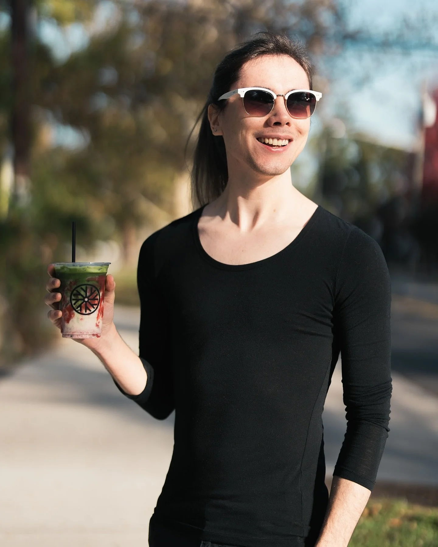 It&rsquo;s going to be a warm day today. Perfect chance to grab an ice cold strawberry Matcha latte before the chill comes back.