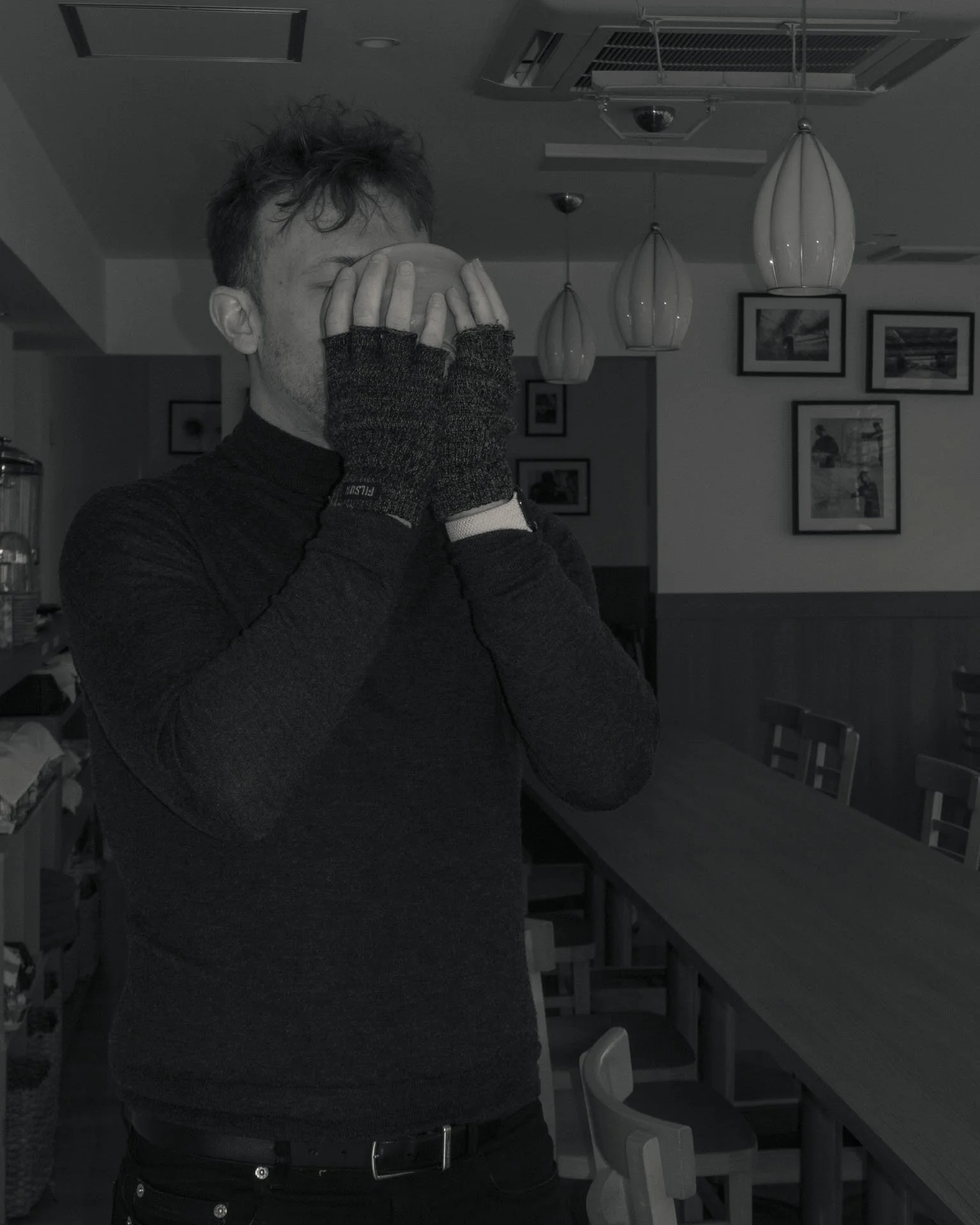 Marc Ooika Drinking Matcha