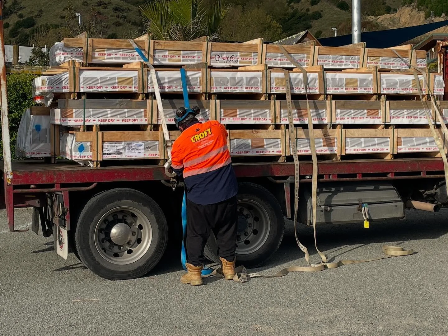 Delivering 7 tons of garapa for the mother of all fences!