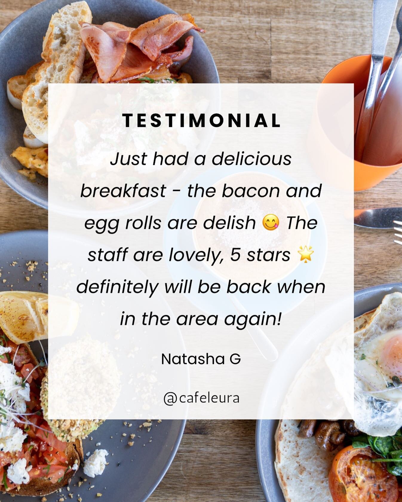 THANK YOU! 🥰

We want to say a MASSIVE thank you to our amazing customers!&nbsp;

We are so grateful for every single one of you!

Thank you, Natasha, for this lovely review. We are so happy that you loved your visit to our cafe.&nbsp;

Have you vis