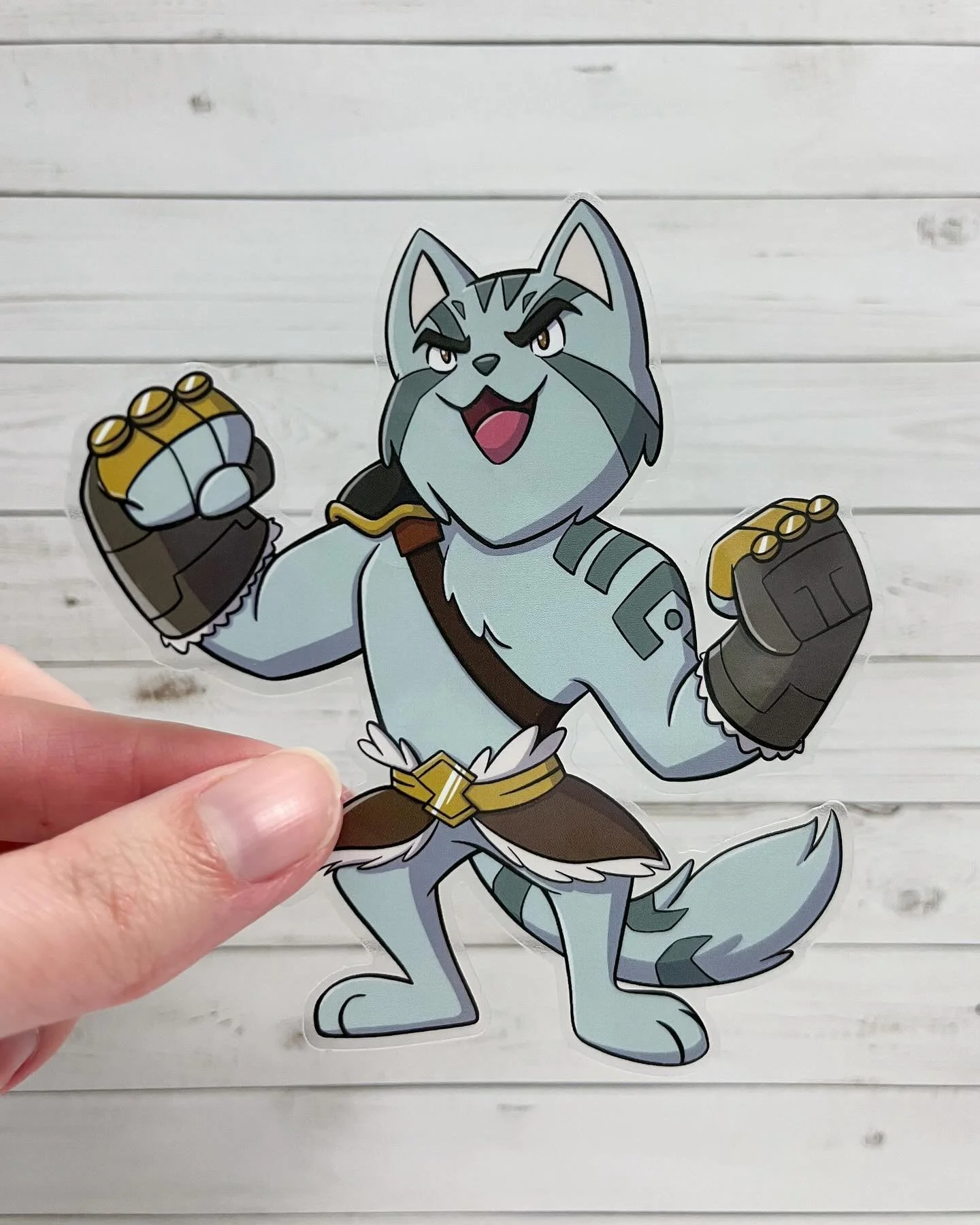 Another sticker coming soon! I think I&rsquo;ve decided to have these release on the 22nd, so I can make sure they are good to go before I head off to Fan Expo Portland that weekend. 
#grogstrongjaw #fanart #cat #sticker #artistalley #tlovm #voxmachi