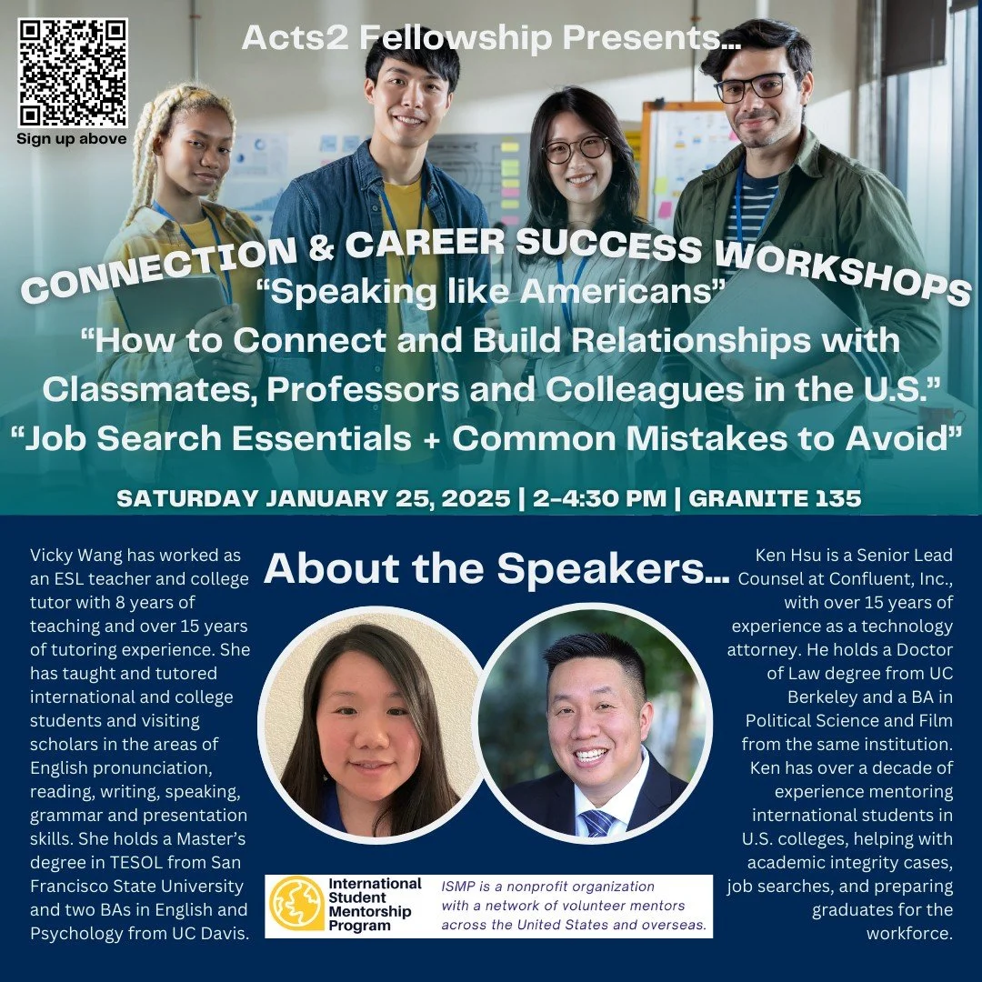 Happy New Year and new semester! And join us for a career-boosting workshop next Saturday!