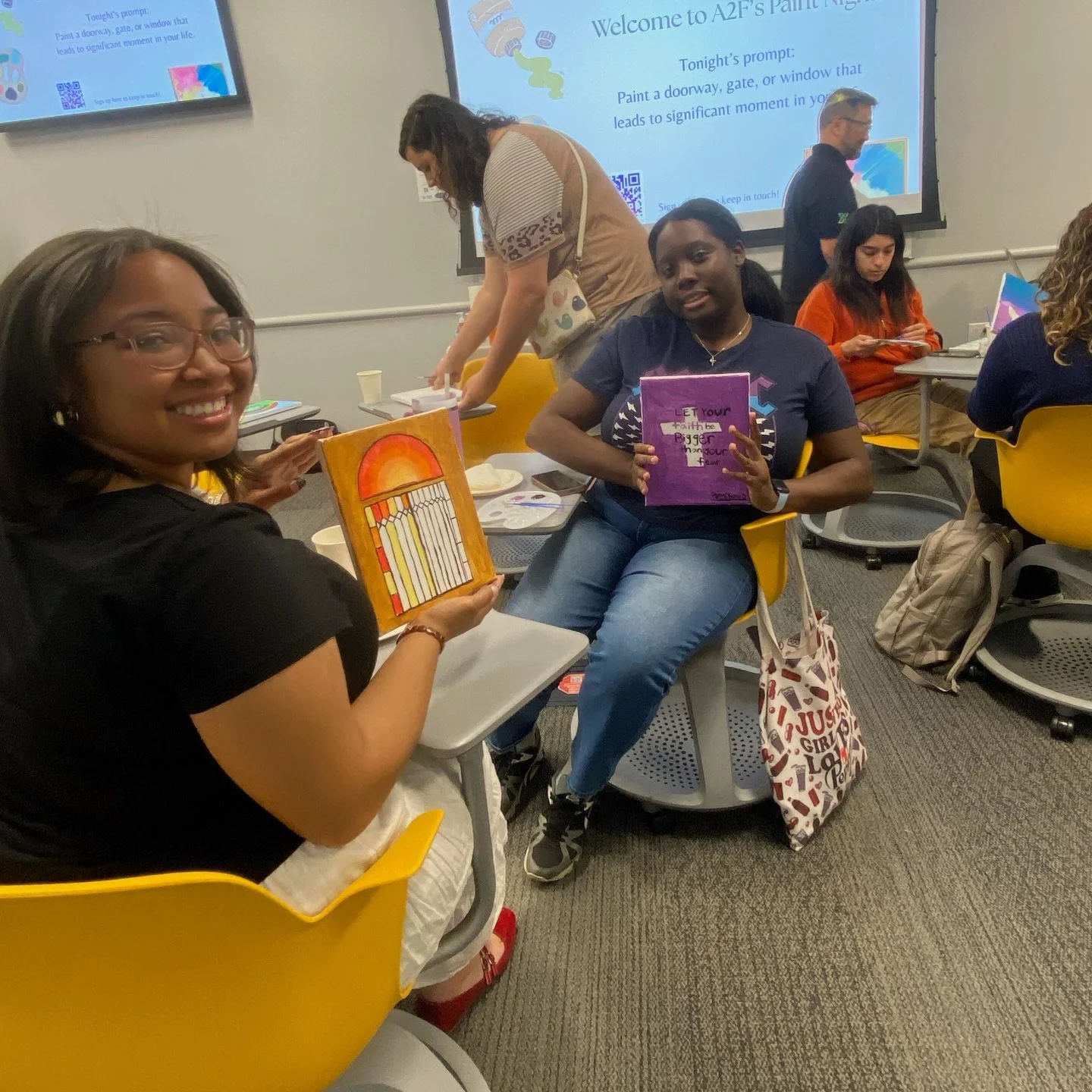 Snapshots from Painting Night. What did YOU paint? Post and tag us. 

#a2fmerced #acts2fellowship #paintingnight #ucmerced #ucmercedlife