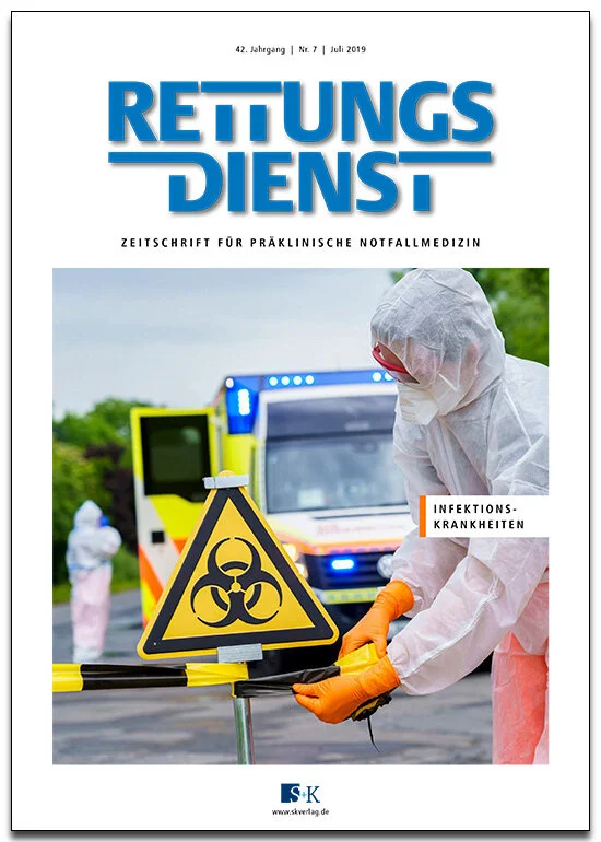 Titelfoto für die Zeitschrift "Rettungsdienst"