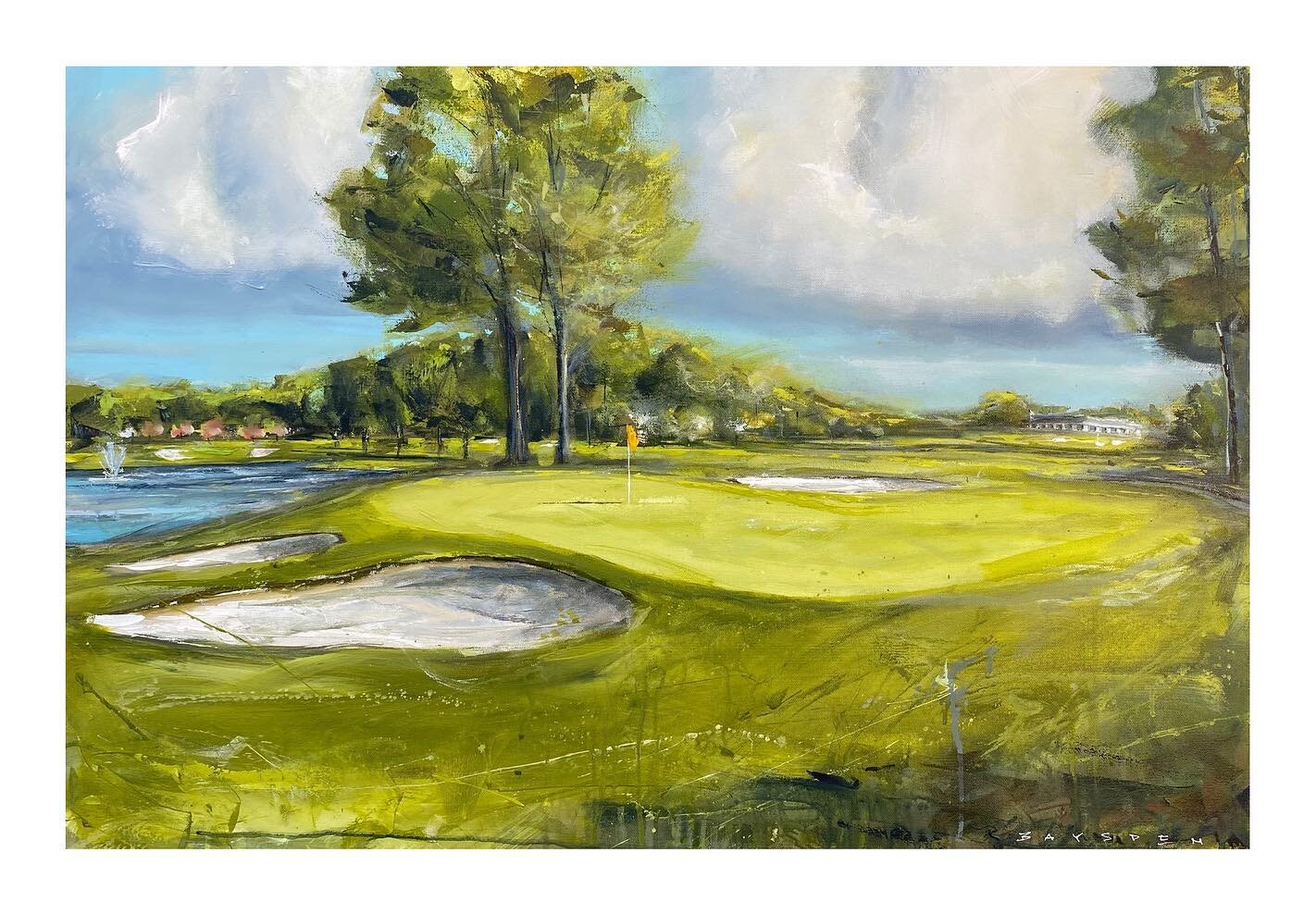 Grateful for friends who encourage and support. What a fun time dropping this piece off with a dear friend. Rolling Hills CC is a treat to walk and play. George Cobb designed the course along with  many others like Quail Hollow, ANGC&rsquo;s Par 3 co