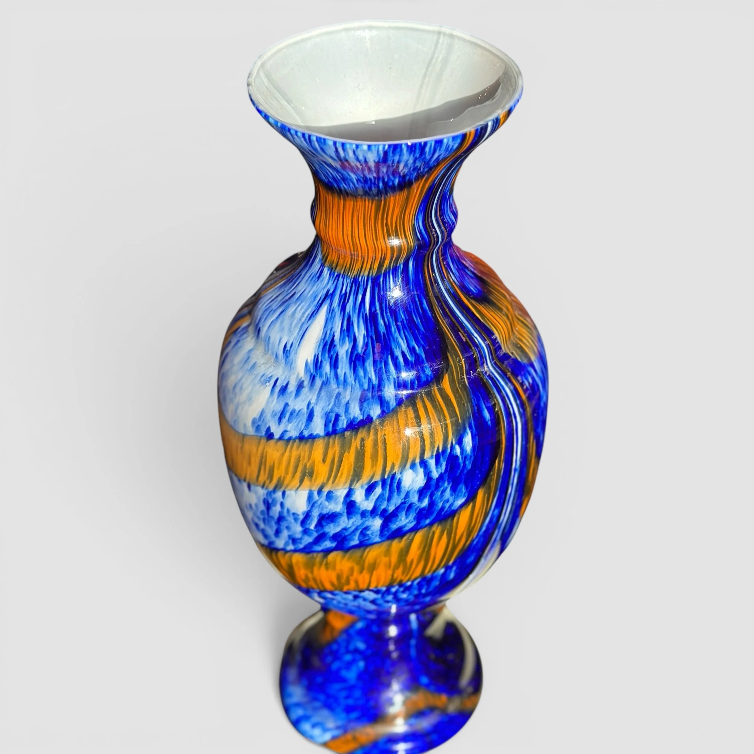 LARGE MURANO GLASS VASE ATTB. TO CARLO MORETTI, ITALY 1970s