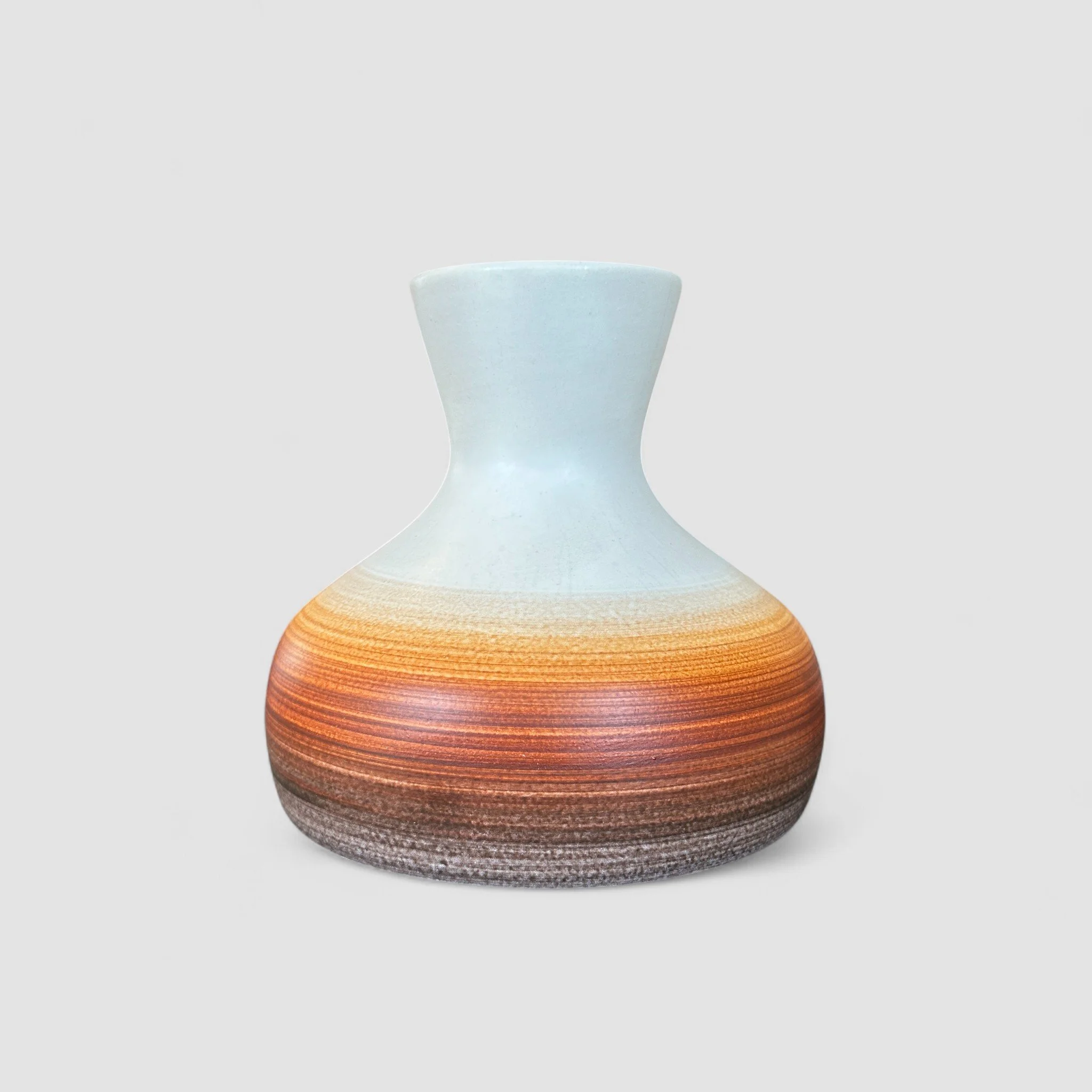 BEIT HAYOTSER ISRAEL OMBRE CERAMIC VASE, 1970s