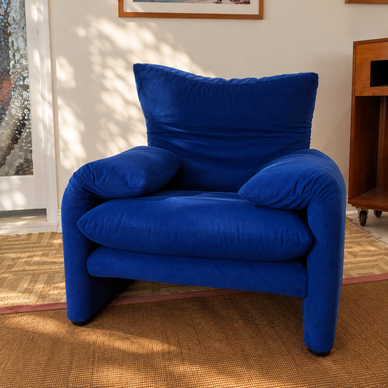 MARALUNGA ARMCHAIR — VICO MAGISTRETTI FOR CASSINA, 1973