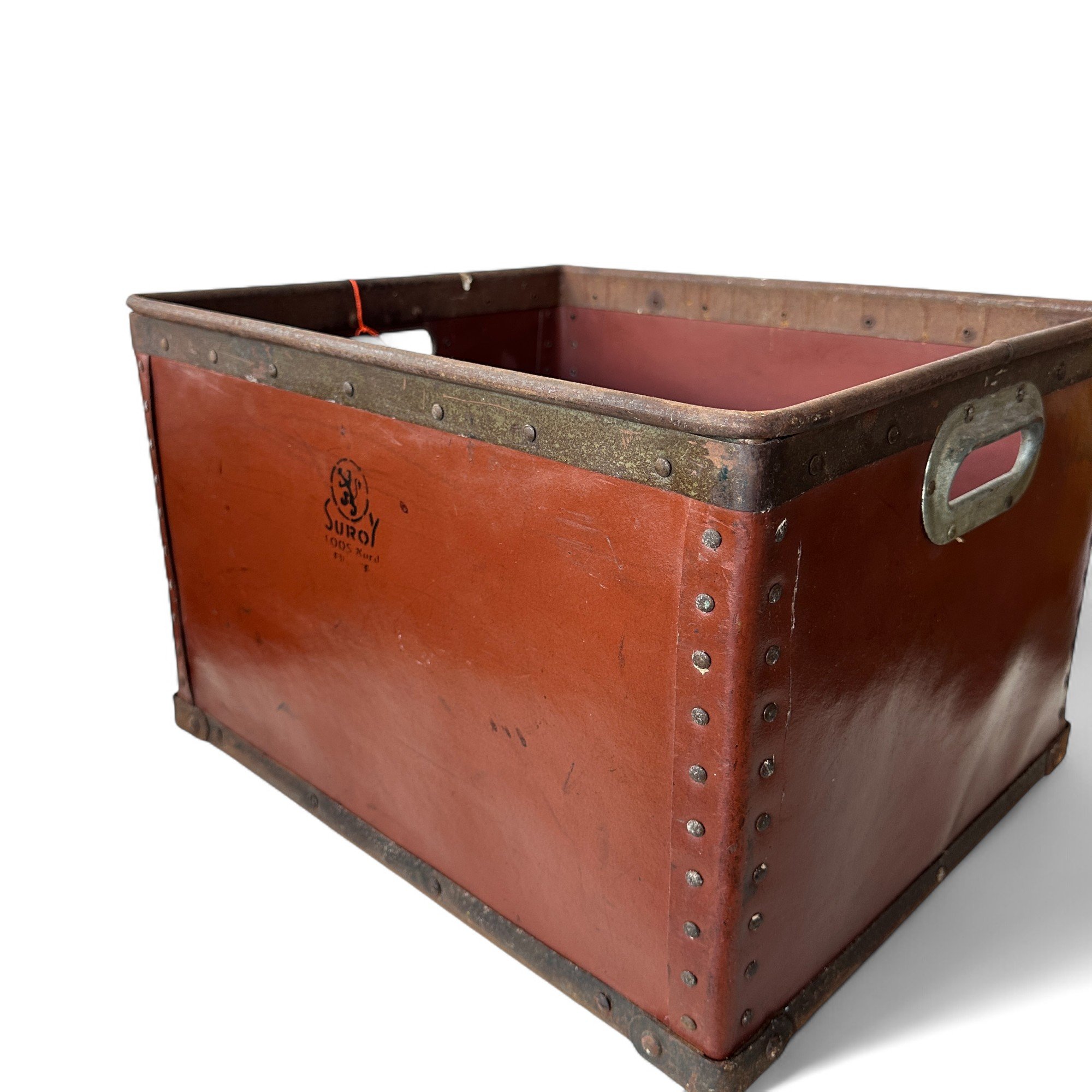 1930s LINEN BASKET BY SUROY FRANCE