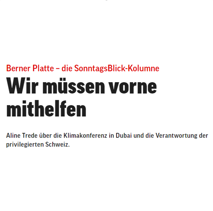 Wir müssen vorne mithelfen