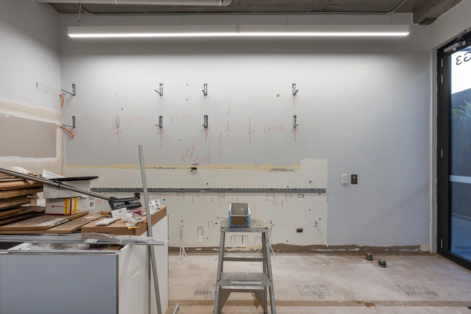 Denmark Lane's barbershop fitout in Stones Corner, Brisbane