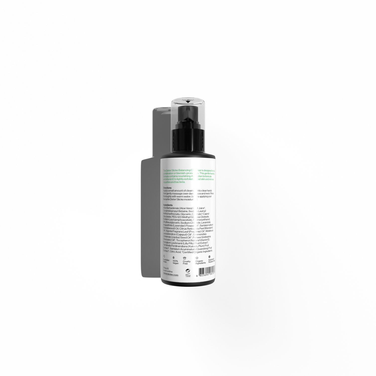 Dieter Slicke Balancing Cleanser Back