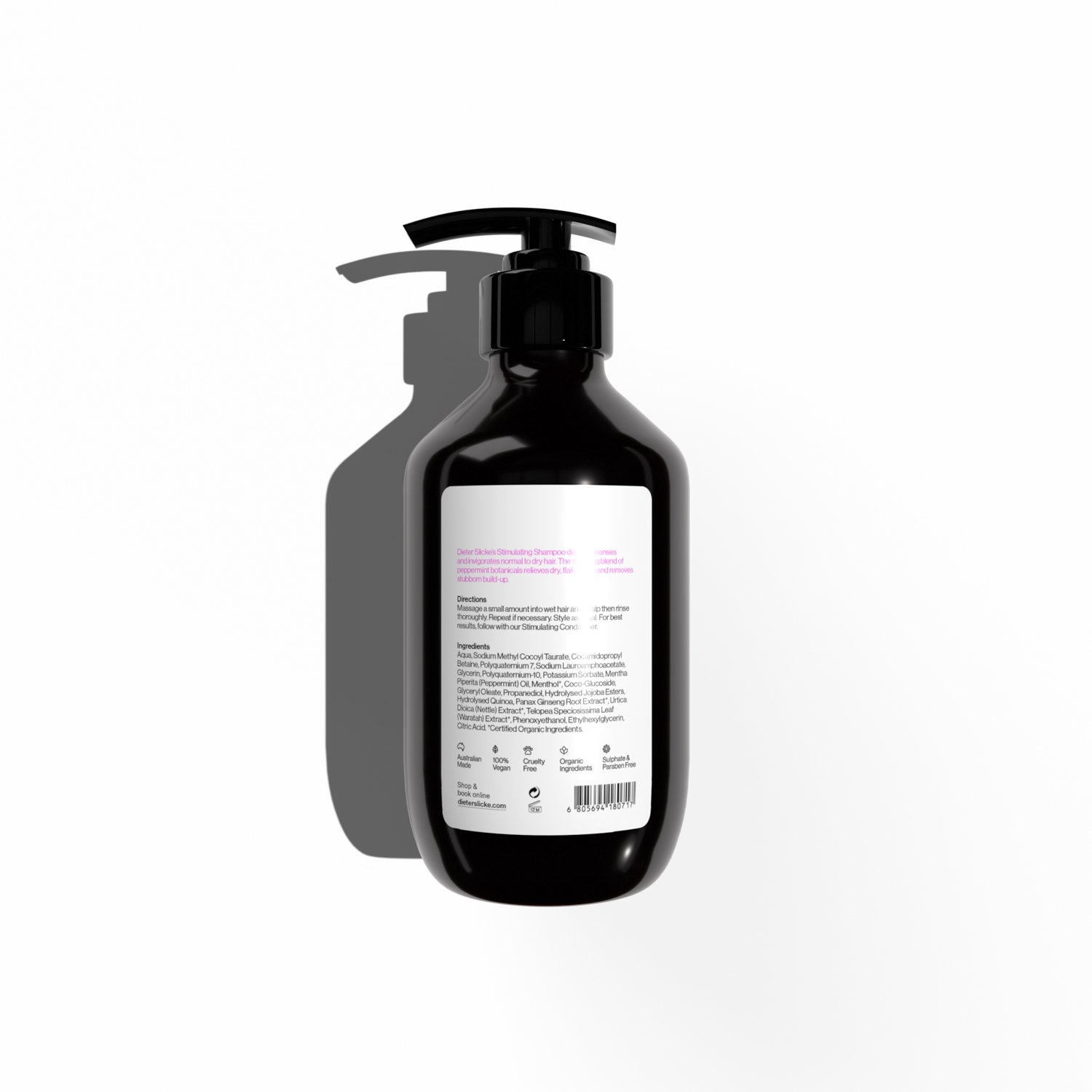 Dieter Slicke Stimulating Shampoo Back