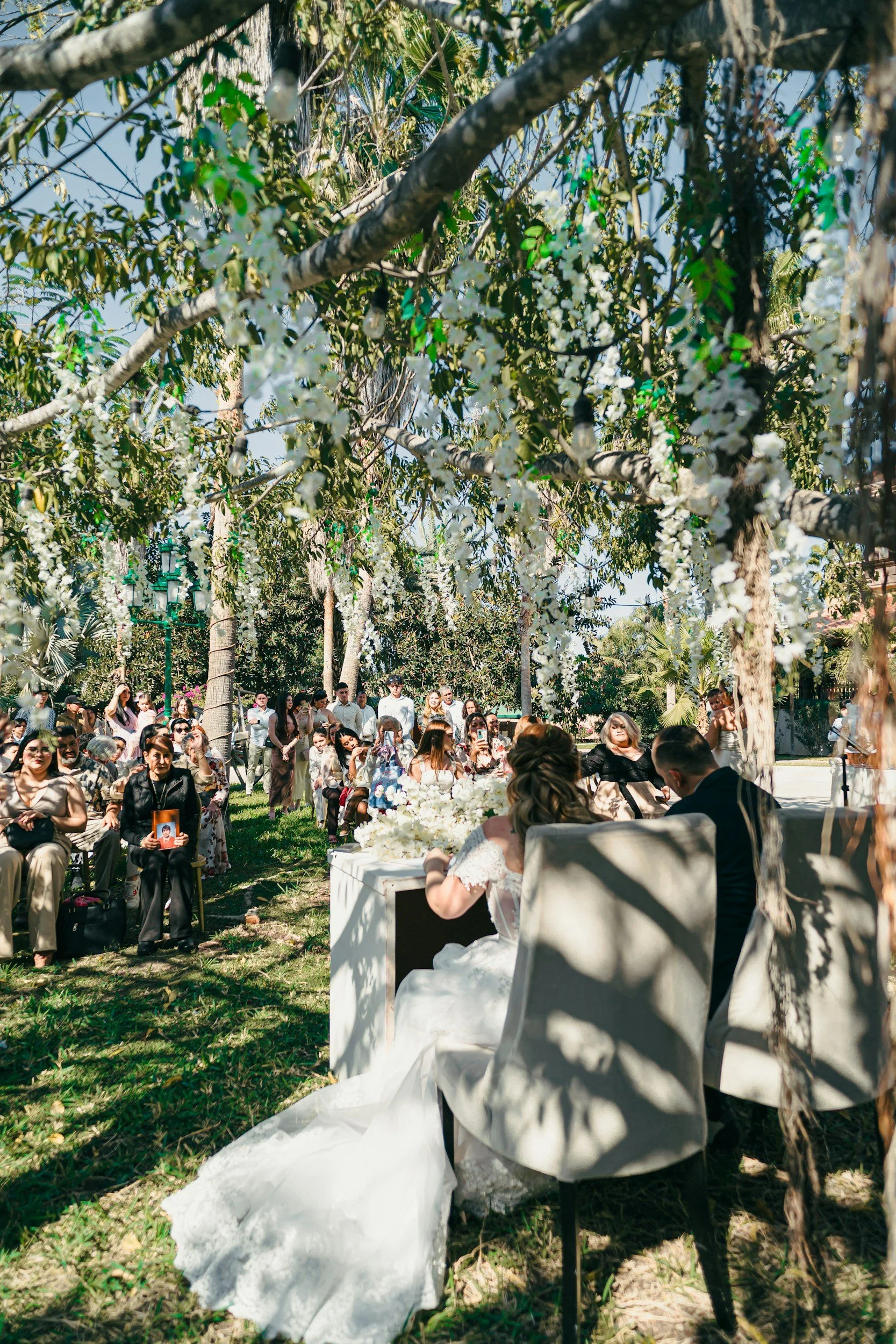 Wedding guests and celebrations