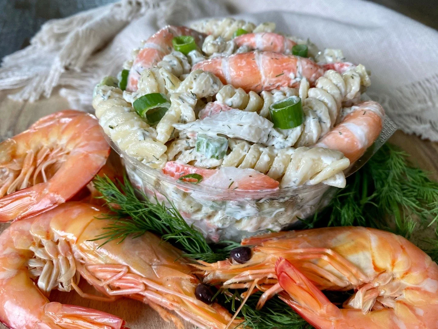 Keeping Mother&rsquo;s Day simple?

Our seafood pasta salad is available now through Sunday &mdash; made with fresh prawns and surimi in dill mayonnaise.

An easy lunch option or the perfect add-on to a picnic spread or our Mother&rsquo;s Day brunch 